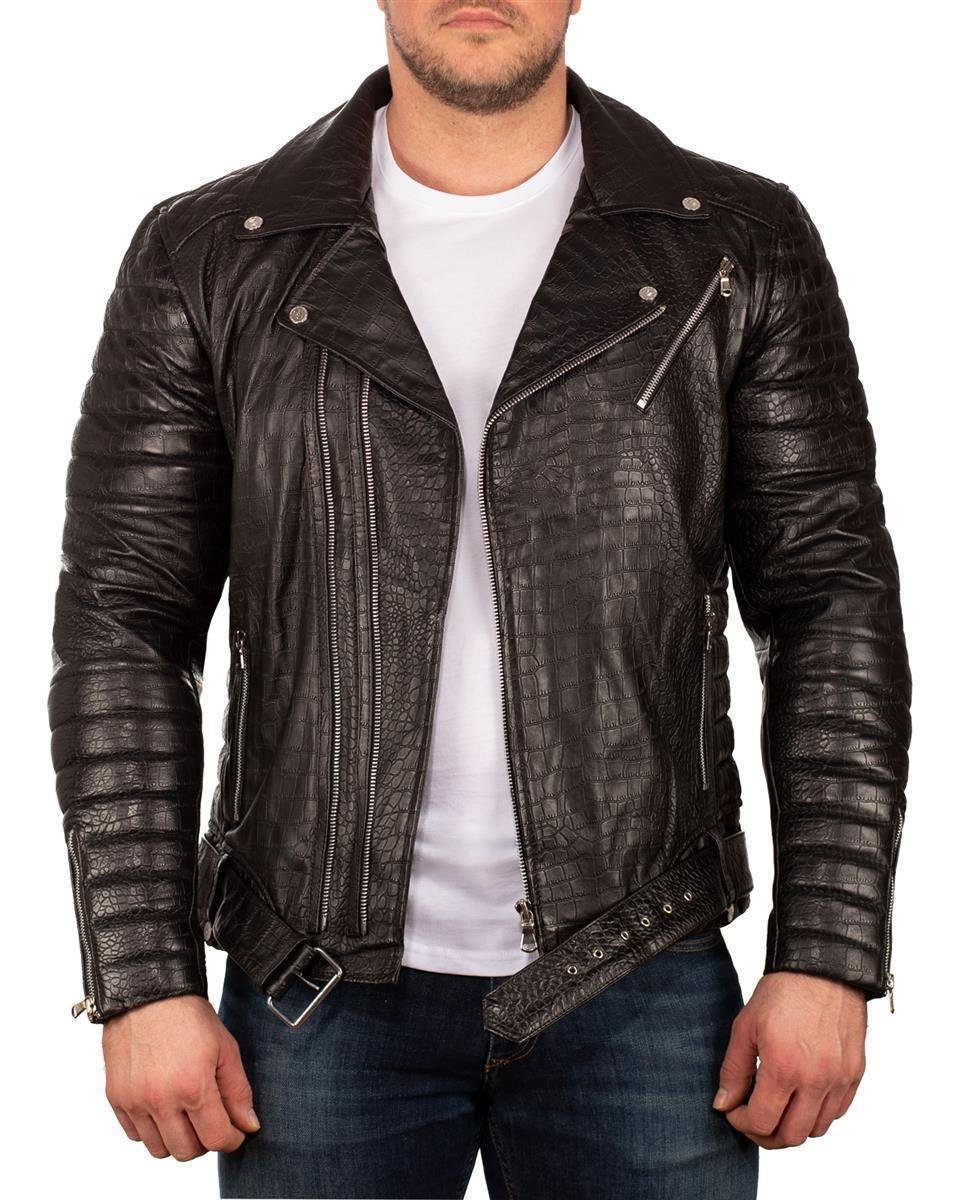 Reichstadt Lederjacke Herren Bikerjacke 20RS23LUX ECHTLEDER