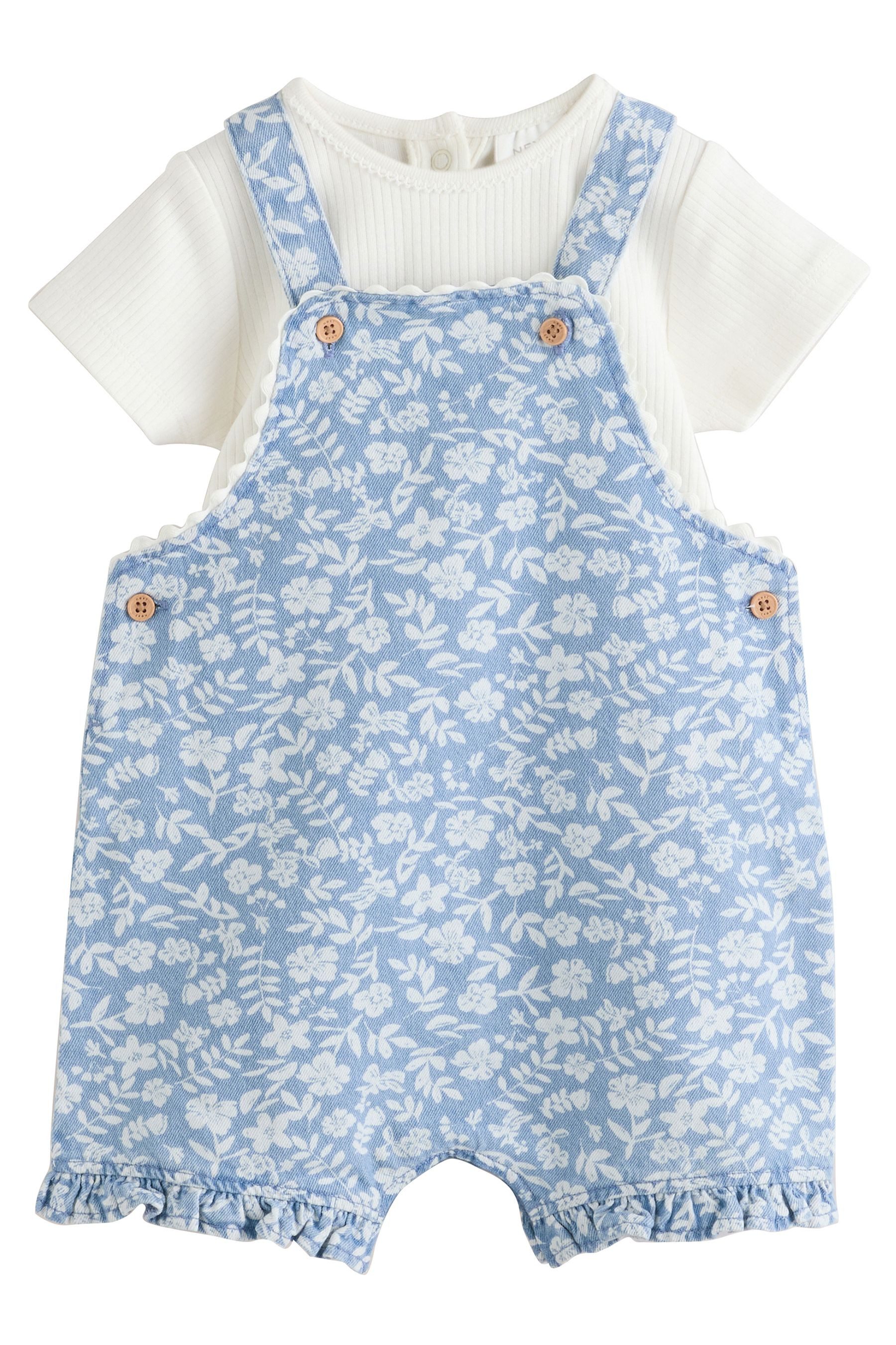 Next Shirt & Hose Baby Latzhosen-Set