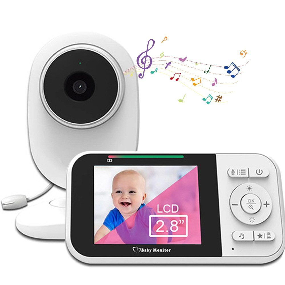 ZEUOPQ Babyphone 2,8 Zoll Überwachungskamera Video-Babyphone