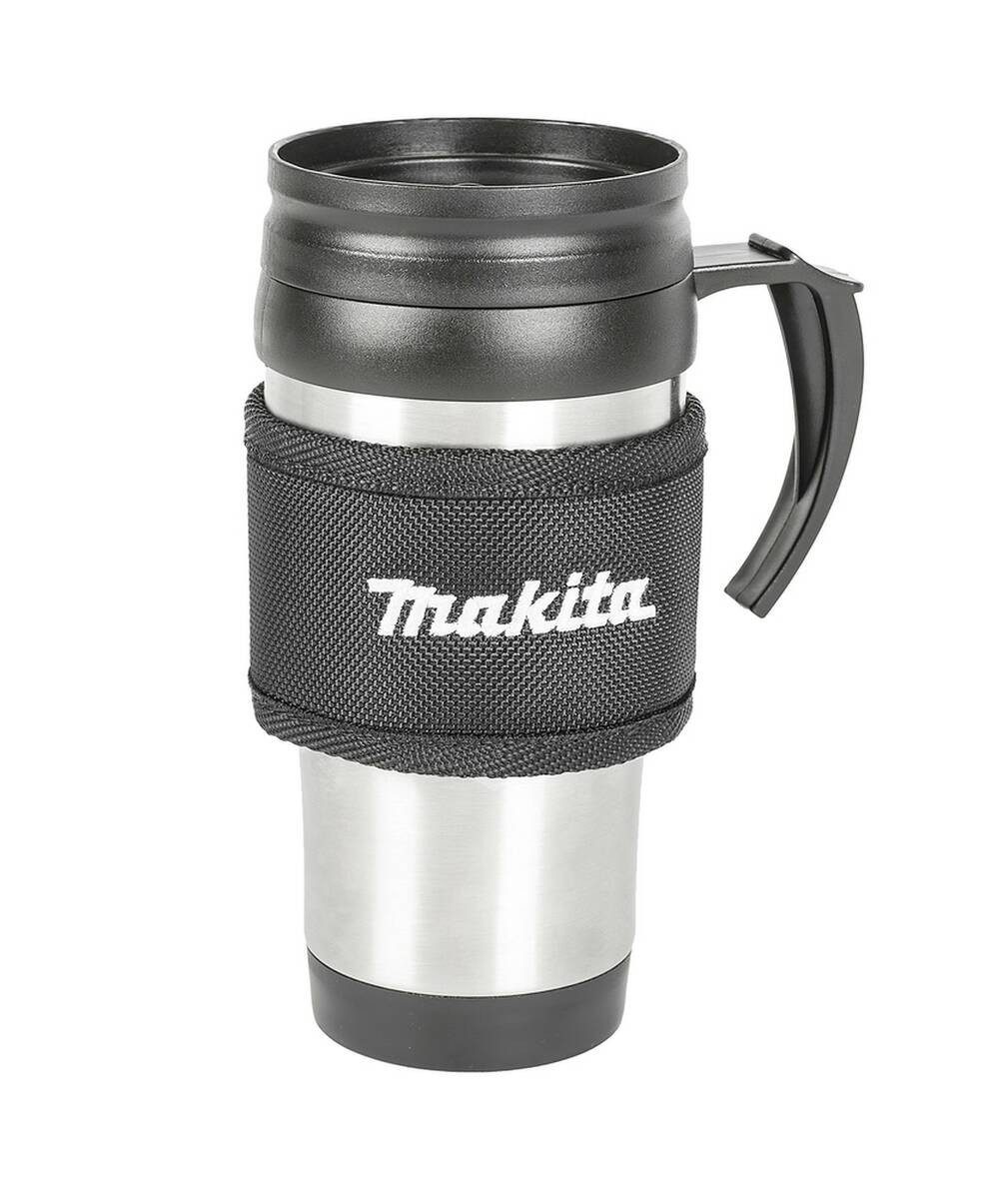 Makita Thermobecher E-15578, Schiebeverriegelung,Gürtelclip,Griff,Makita