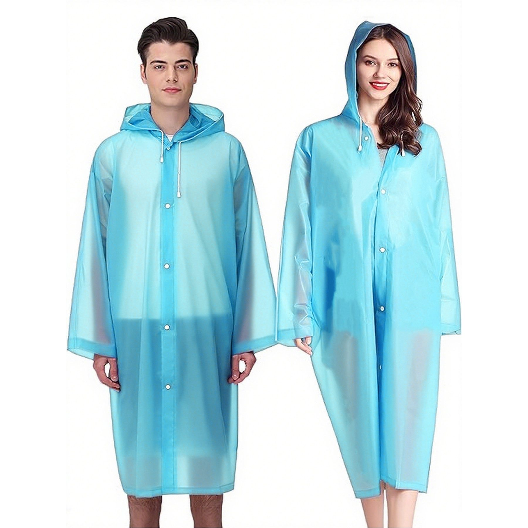 Mutig Regenmantel Regenponcho Regenjacke mit Kapuze,