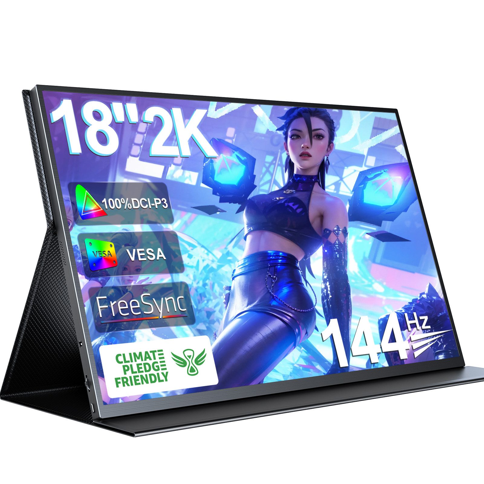 UPERFECT FreeSync-Monitor, Gaming-Monitor Portabler Monitor (45,72
