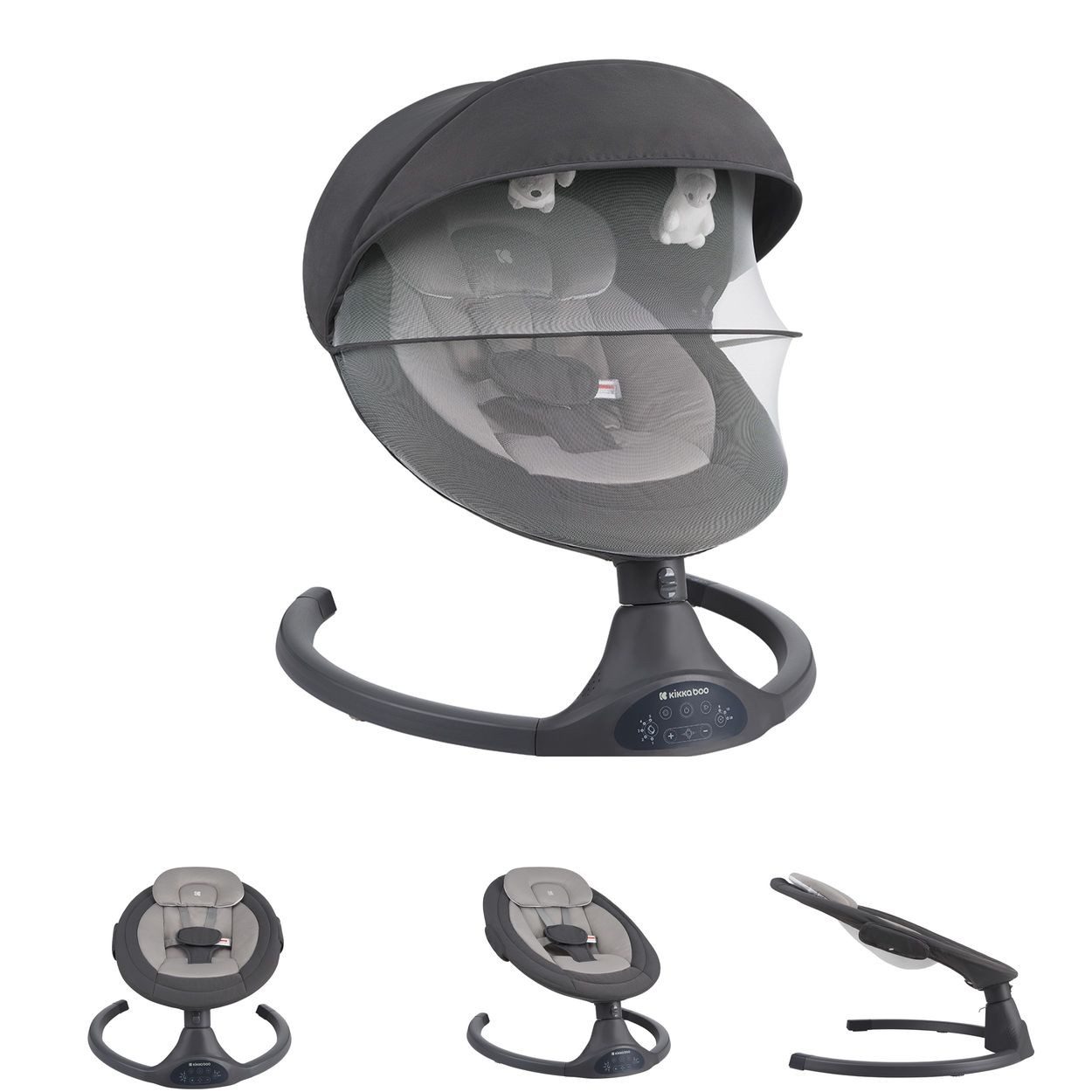 Kikkaboo Babywippe Babywippe Codie elektrisch, Schaukelfunktion,
