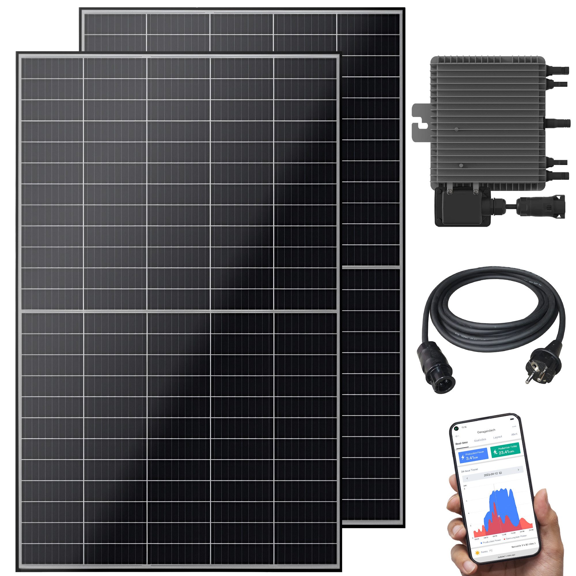 VESKA Solaranlage Balkonkraftwerk 830 W, 800,00
