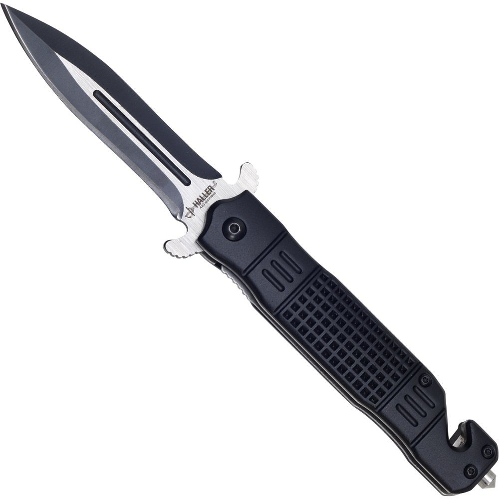 Haller Messer Taschenmesser Rescue Klappmesser schwarz