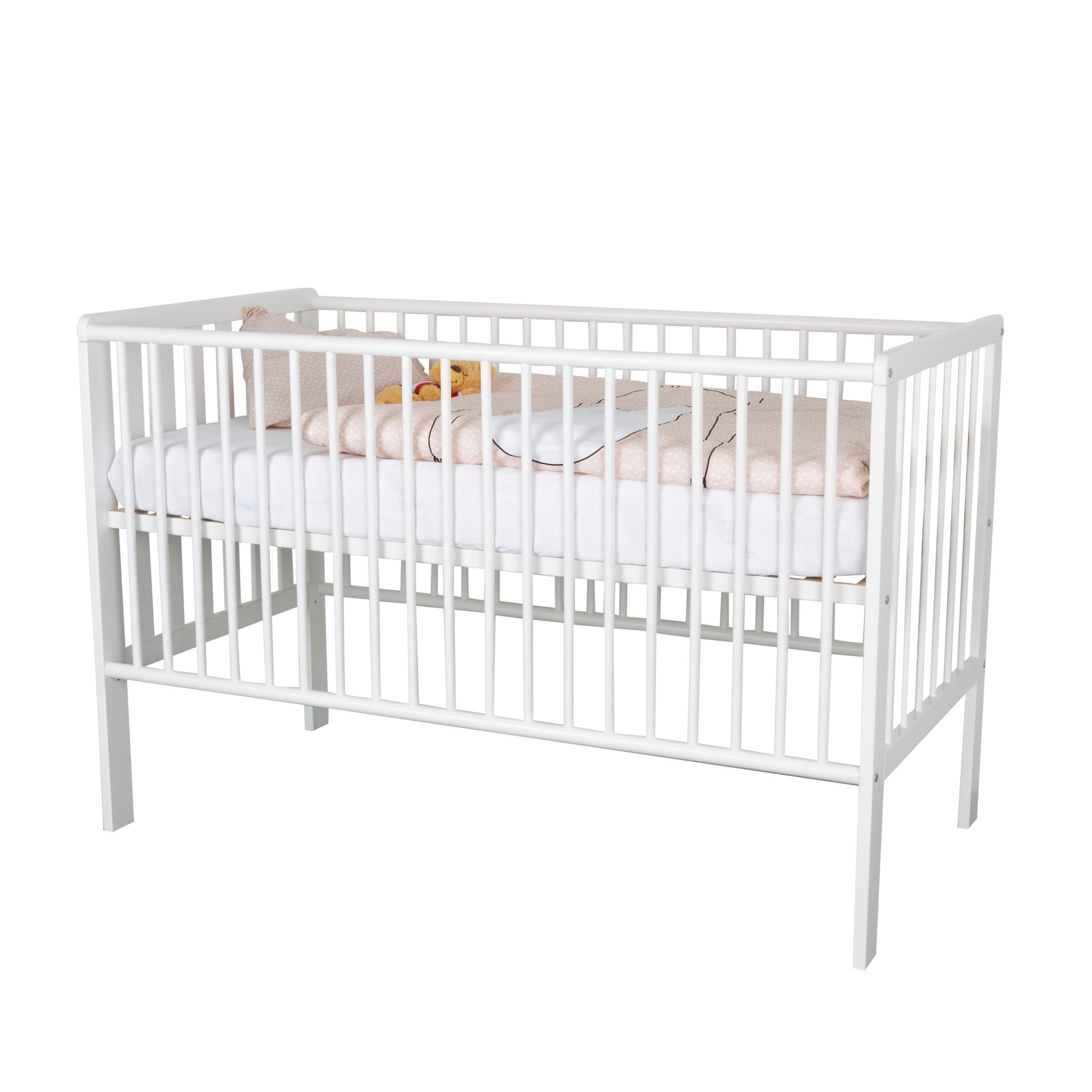 KEHO Babybett Babybett Pola massiv, Made