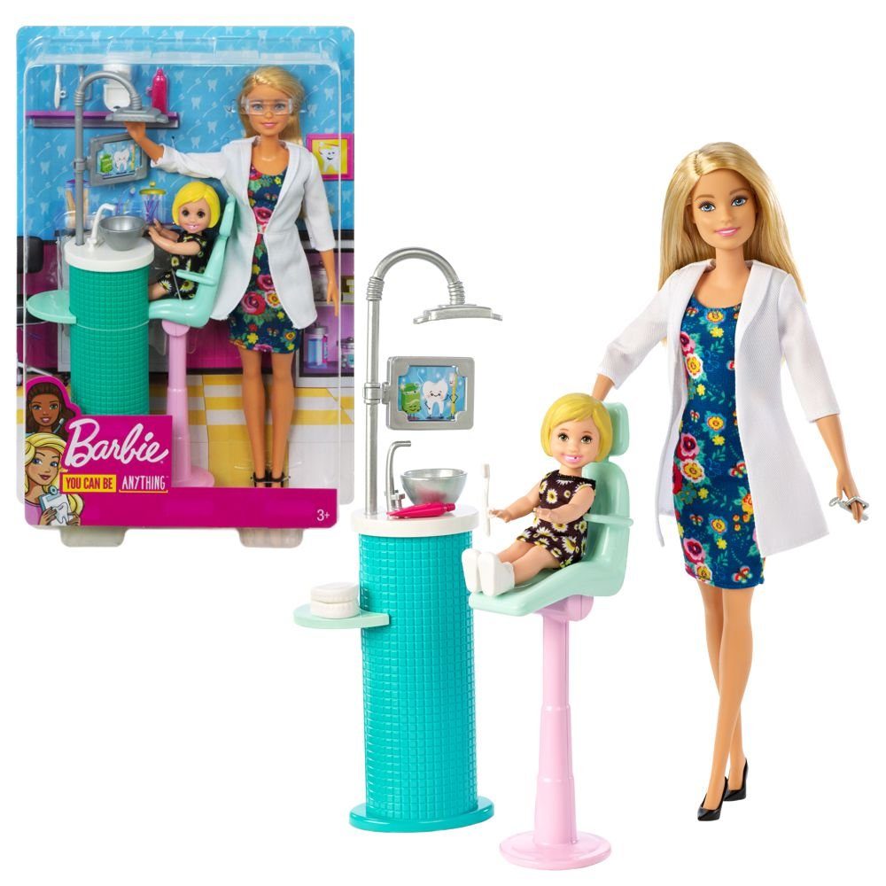 Barbie Anziehpuppe Barbie Zahnärztin Spiel-Set mit