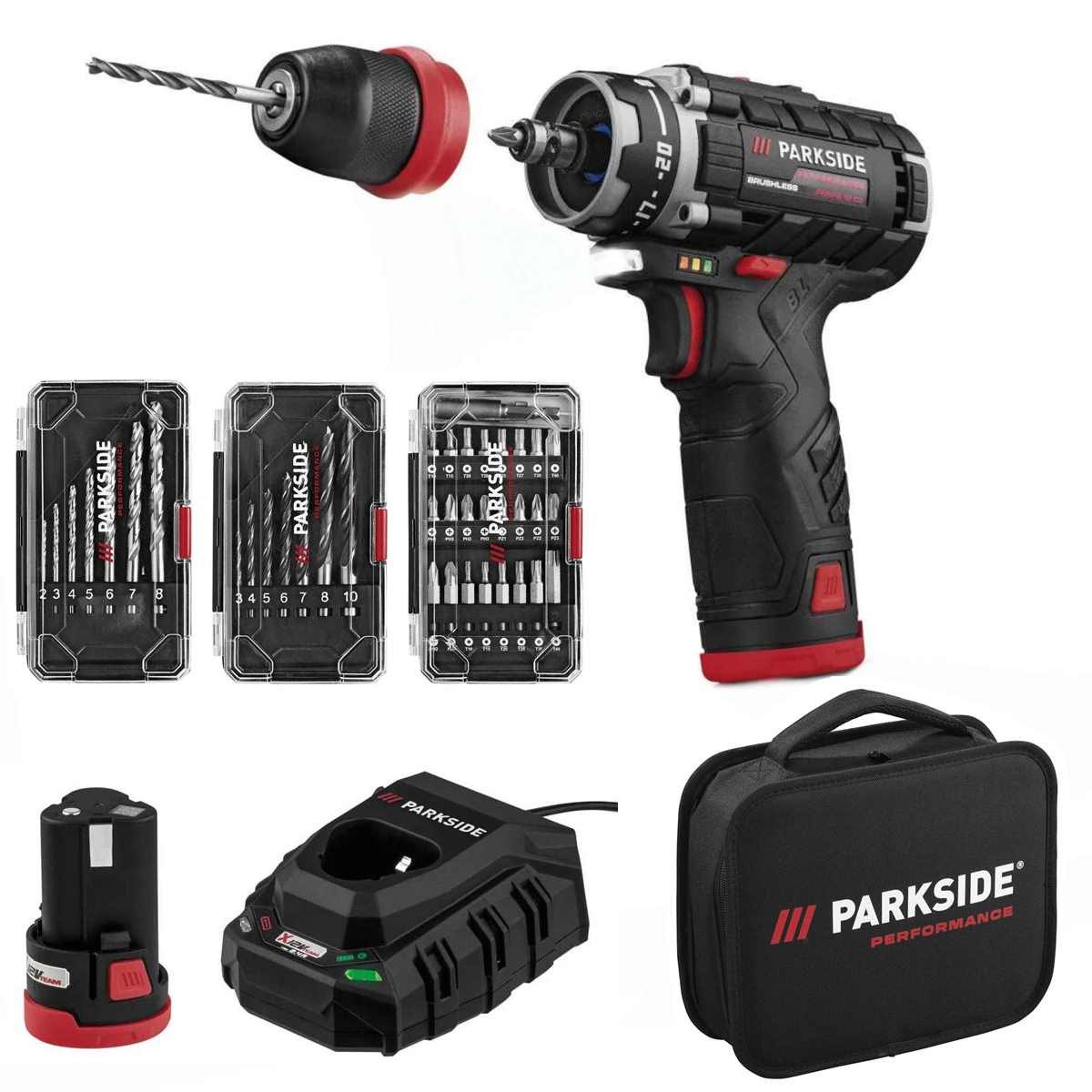 PARKSIDE PERFORMANCE® Akku-Bohrschrauber Akkuschrauber PBSPA 12
