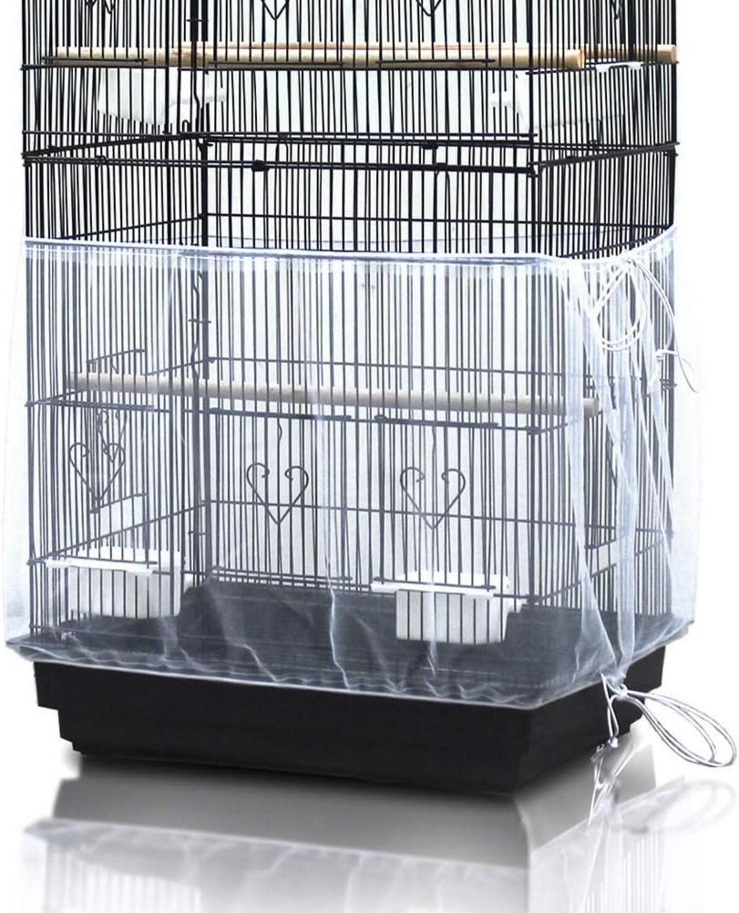 LuxusKollektion Vogelkäfig Vogelkäfig Abdeckung Nylonnetz Verstellbarer