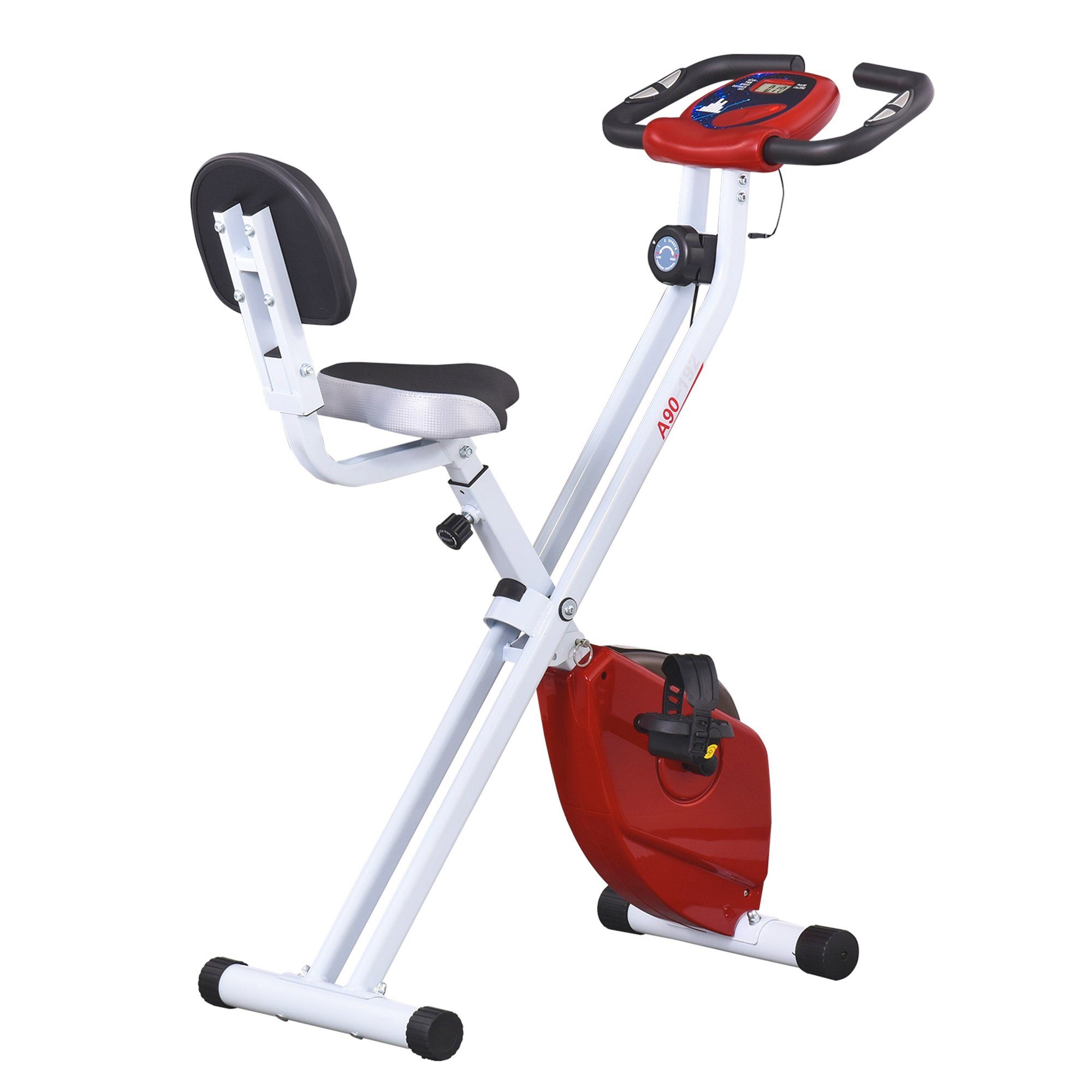 HOMCOM Heimtrainer mit 8 stufig, Magnetwiderstand,