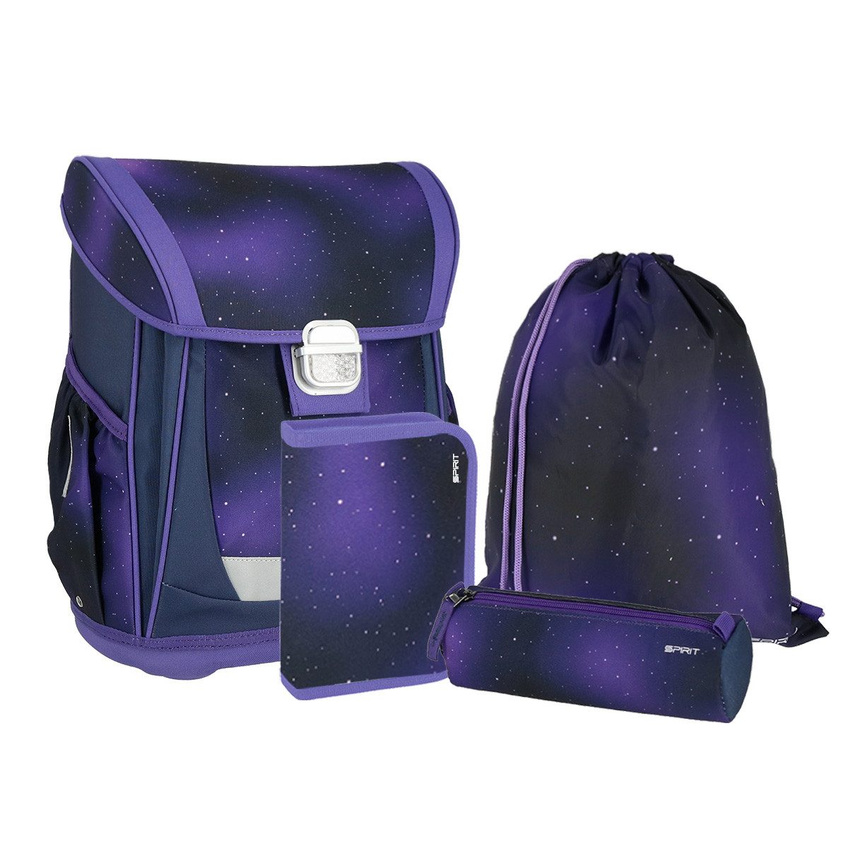 Spirit Schulranzen SPIRIT Schulranzen Set PURPLE