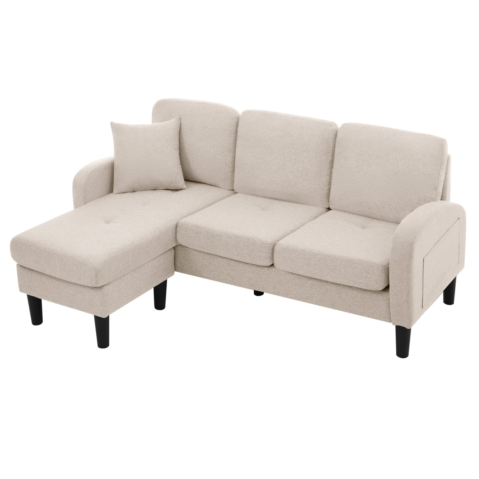 Refined Living Ecksofa L-förmiges Ecksofa mit