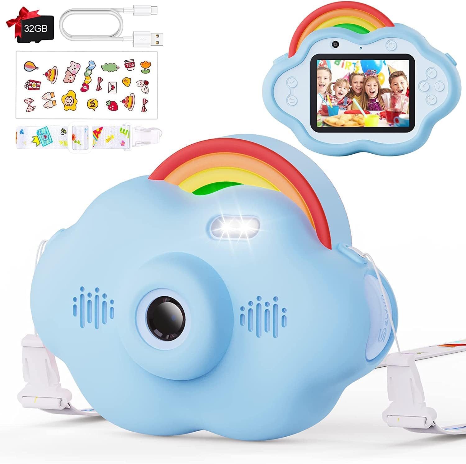 Vivitar Digitalkamera mit 2,4-Zoll-Bildschirm, installierte 32-GB-Karte