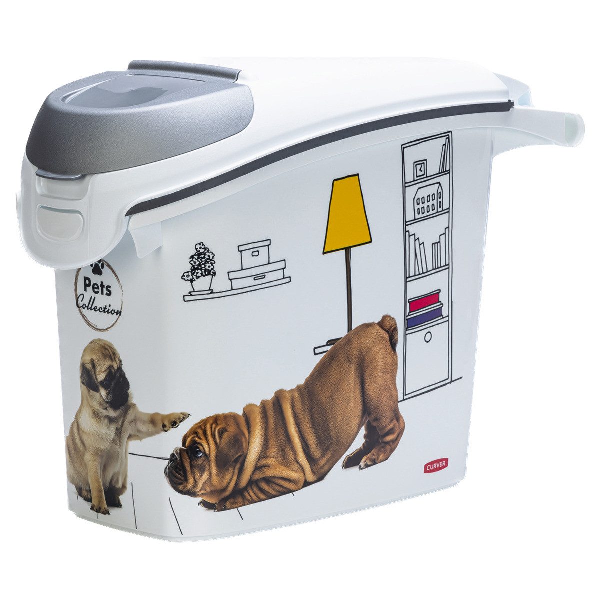 Curver Futterbehälter Hundefutter Container weiß