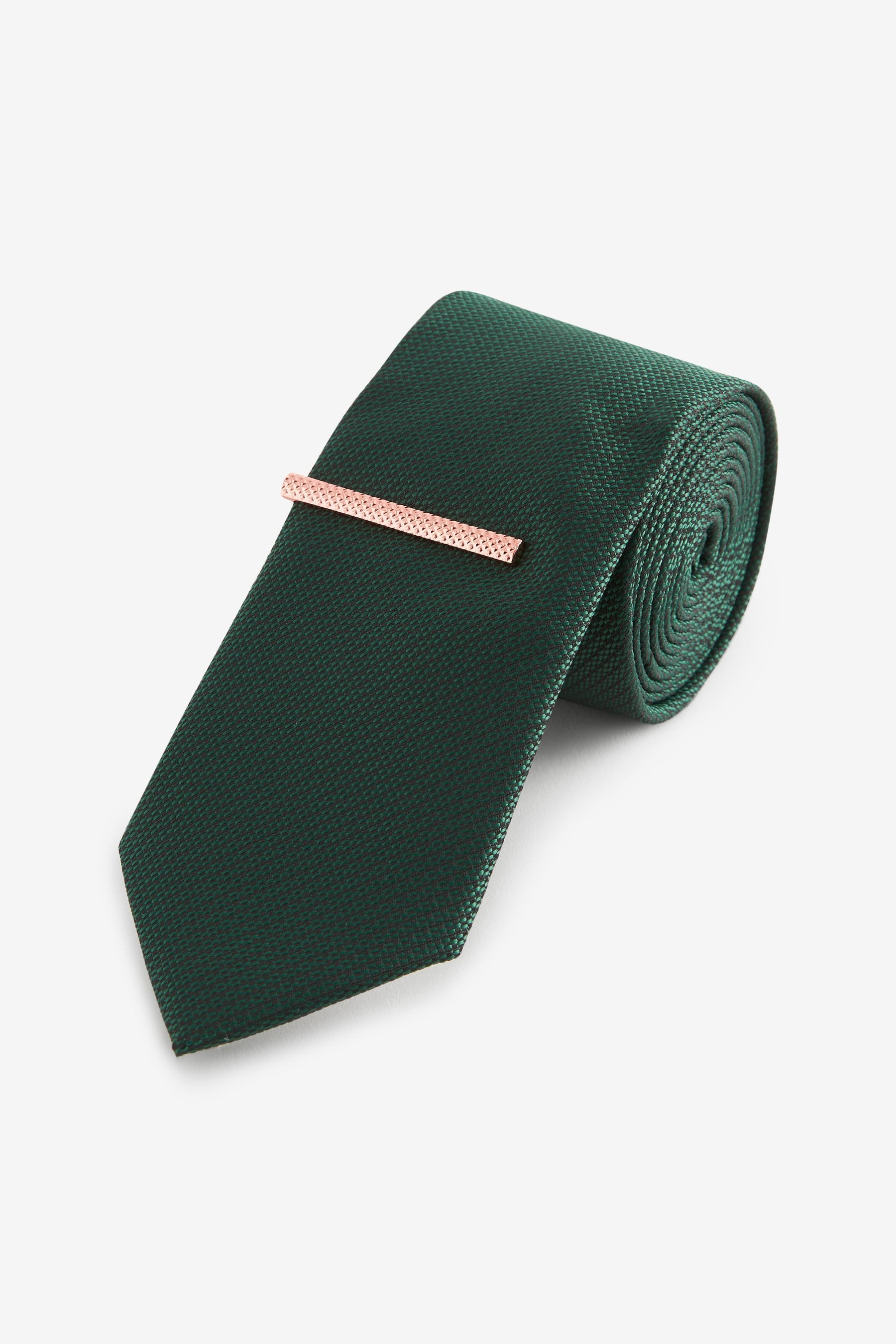 Next Krawatte Schmale Krawatte aus Recyclingpolyester