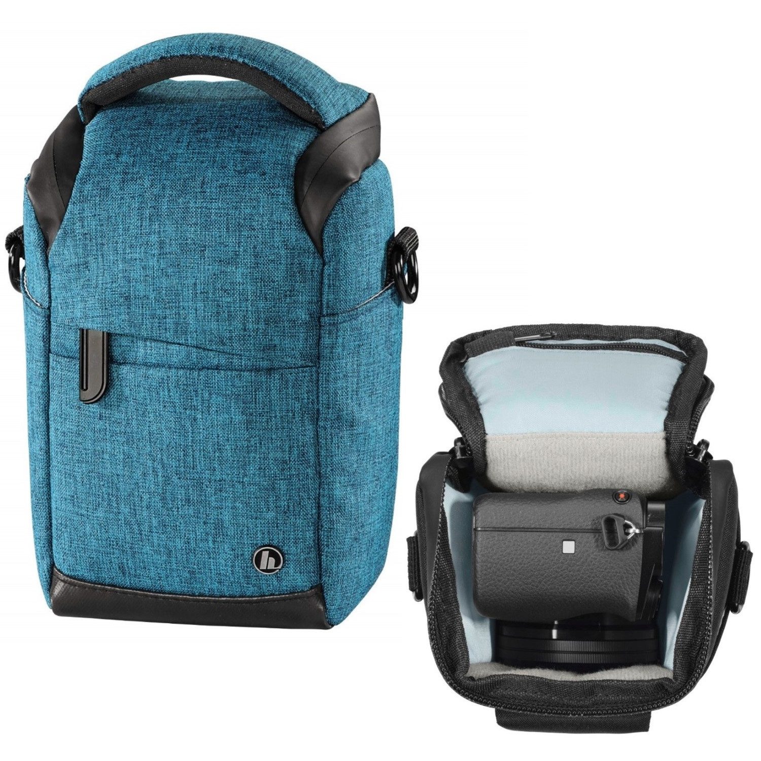 Hama Kameratasche Kamera-Tasche Blau Foto-Tasche Universal,