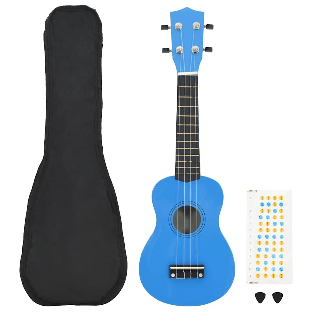 vidaXL Ukulele Sopran-Ukulele-Set mit Tasche für