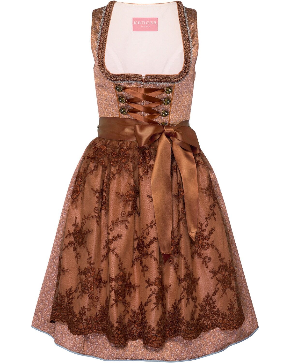 Krüger Madl Dirndl Midi Jacquard-Dirndl