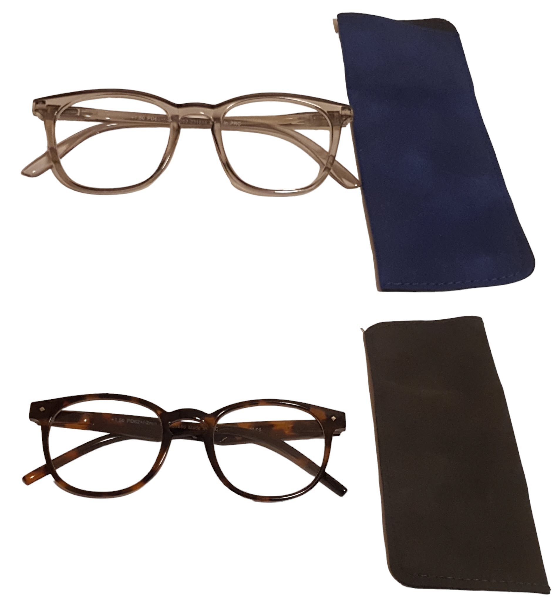 Spectrum Lesebrille Edle Lesebrille mit Hülle