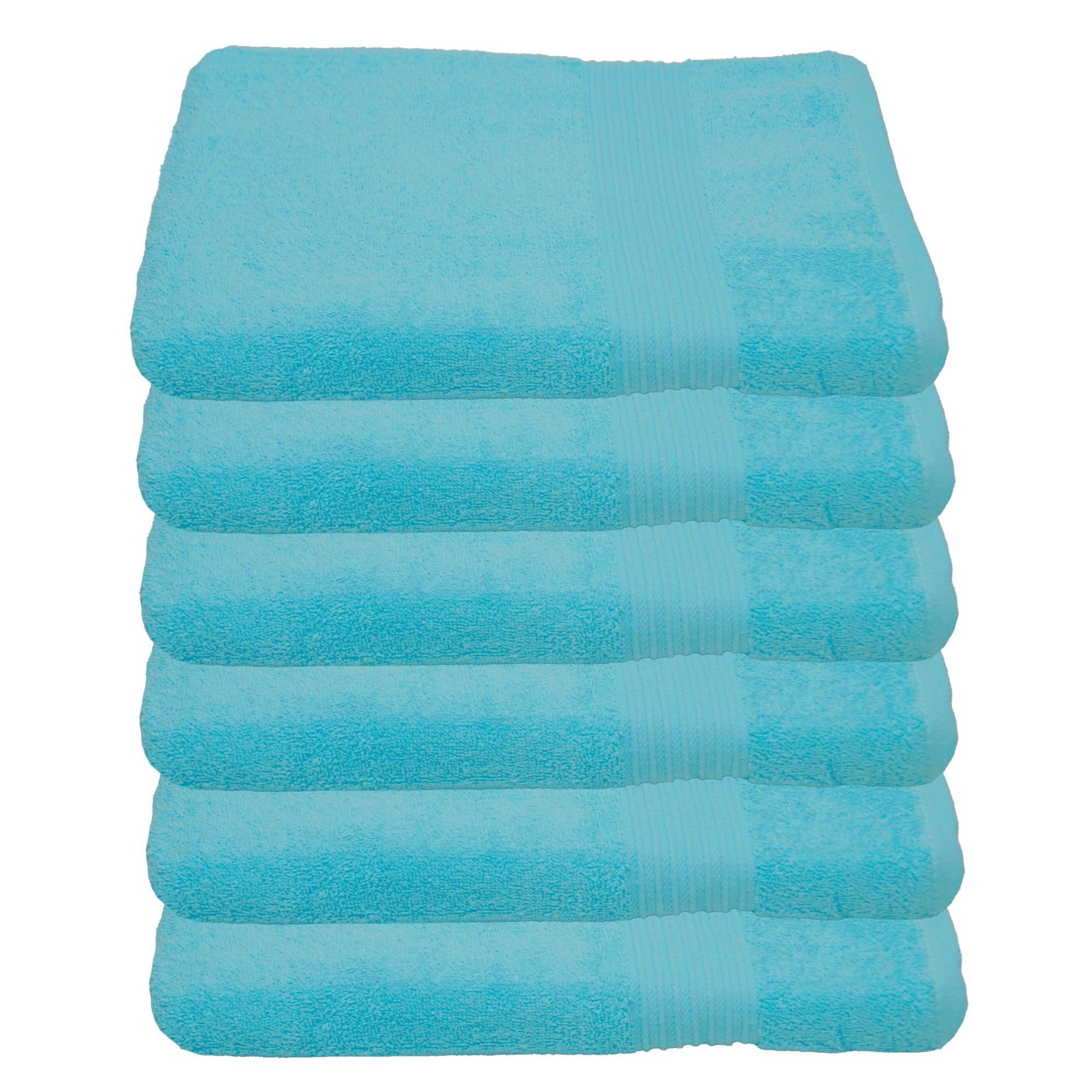 Julie Julsen Handtücher 6-Handtücher-Babyblau-Handtuch 50 x