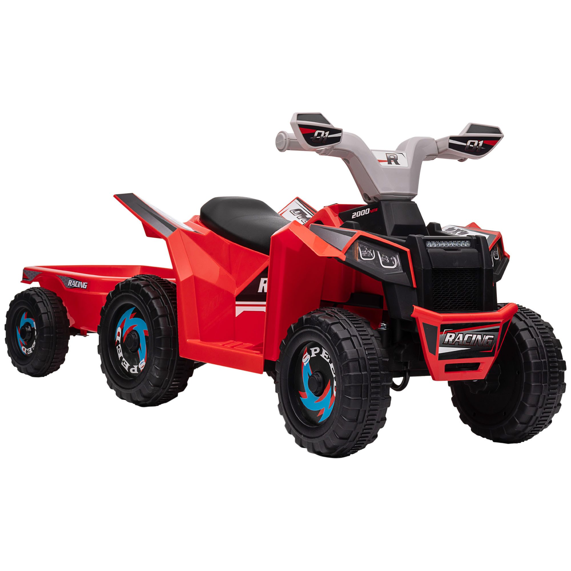 HOMCOM Elektro-Kinderquad 6V Kinderquad, Kinderfahrzeug, Elektroauto