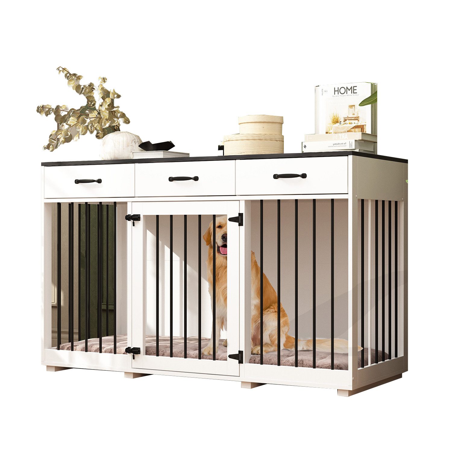 FUFU&GAGA Hundekäfig Hundebox, Hundekäfig für Zuhause,