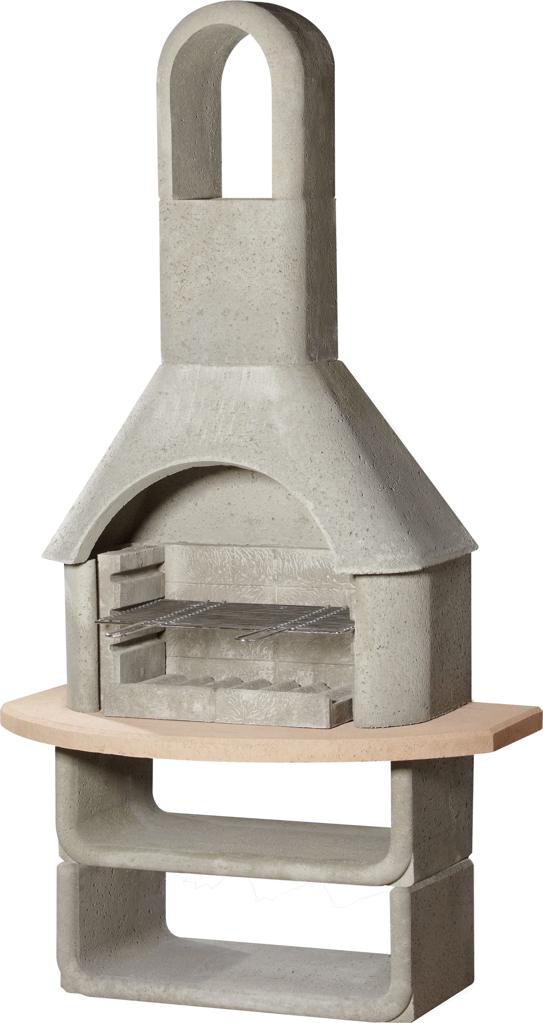 Buschbeck Grillkamin Cortina, robuster Beton-Kamin mit