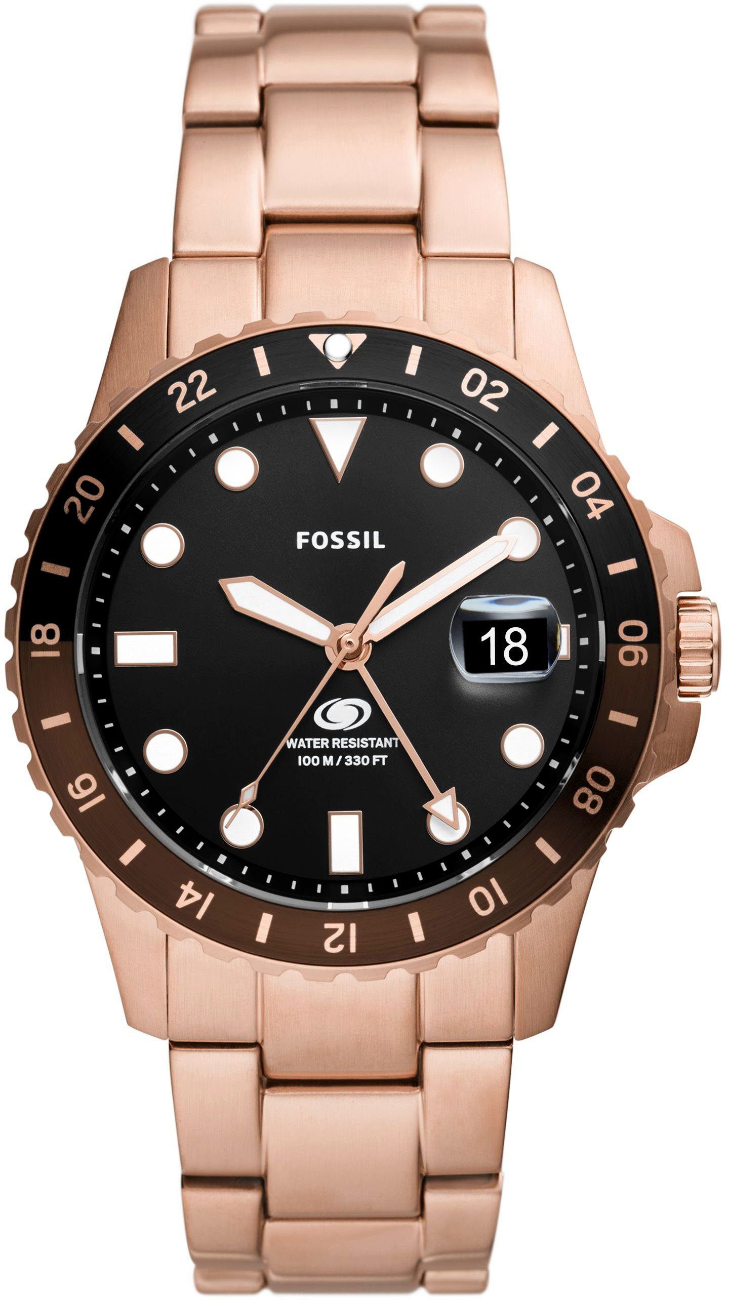 Fossil Quarzuhr FOSSIL BLUE GMT FS6027,