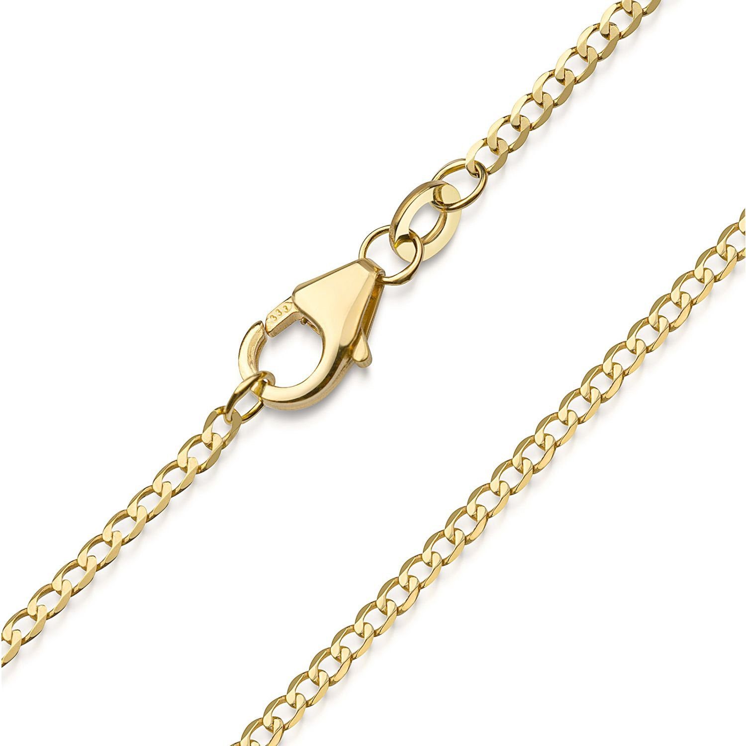 Materia Goldkette Damen Panzerkette Echtgold 1,6mm