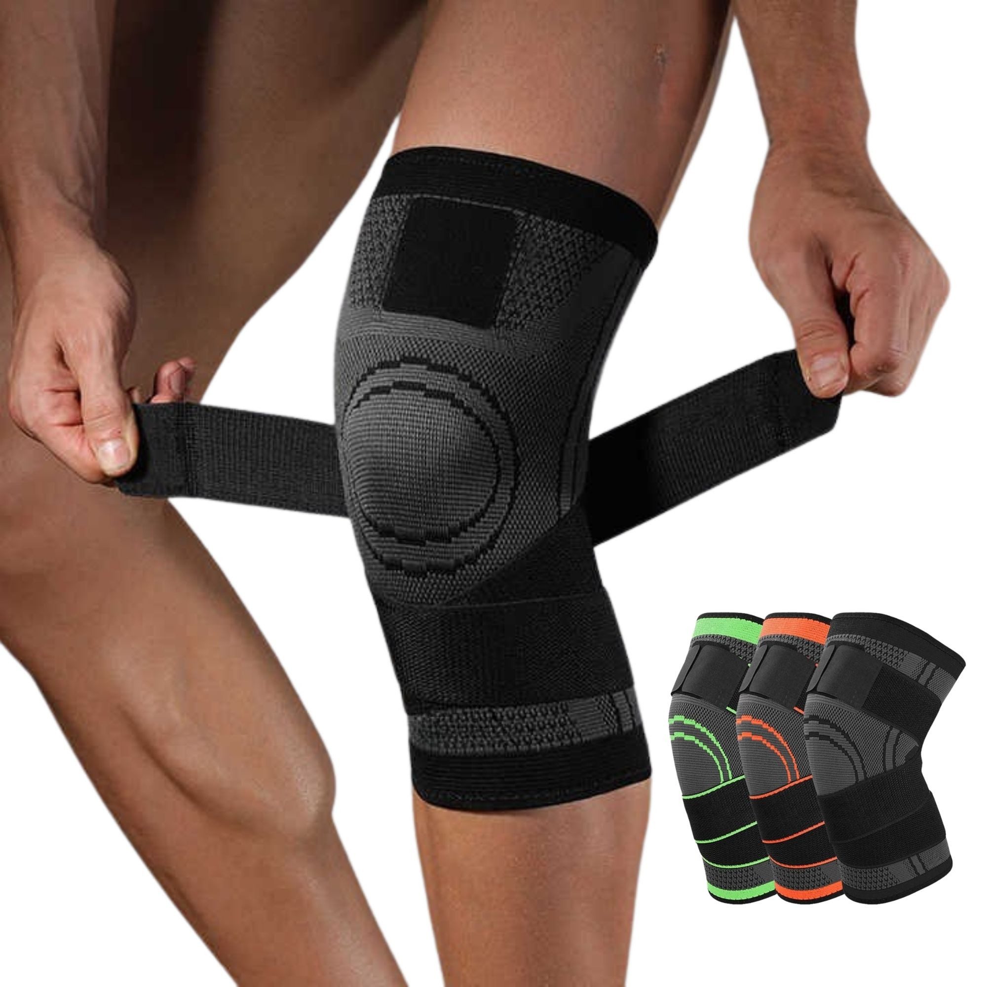 SQAUT® Kniebandage 2x Kniestütze Knie Sport