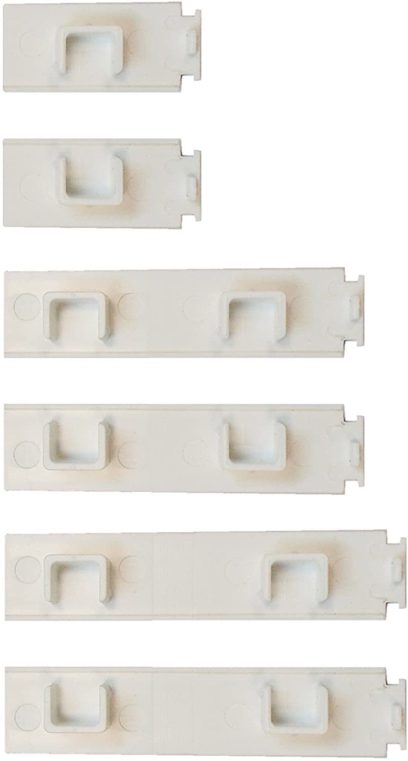 Garduna Gardinenschiene Enddeckel für Kunststoff-Gardinenschiene, 2-läufig,