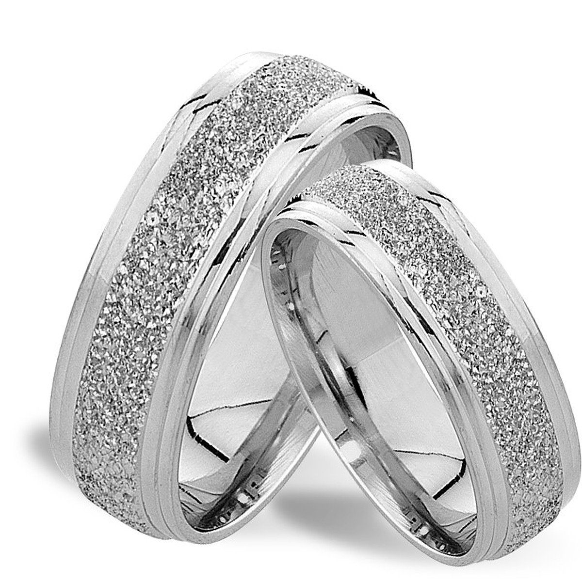 Trauringe123 Trauring SILBER Hochzeitsringe Verlobungsringe Trauringe
