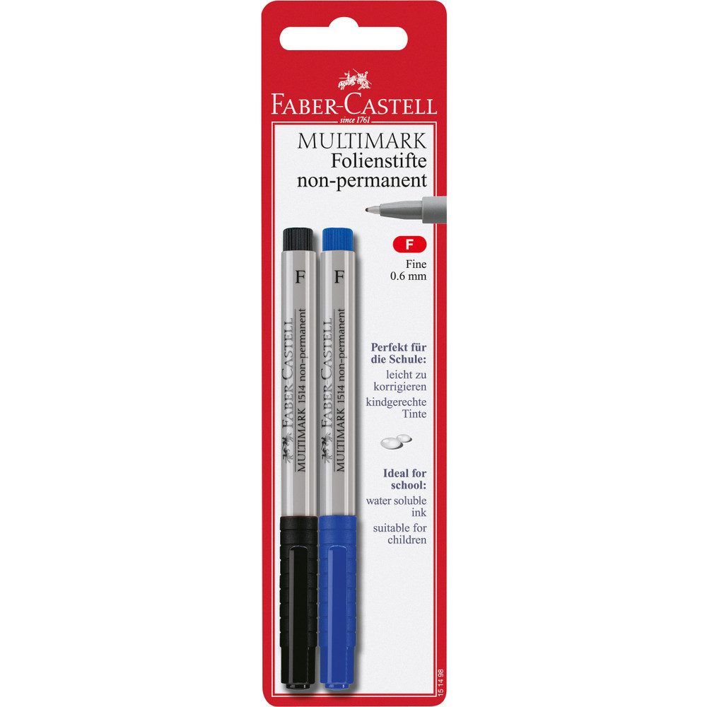 Faber-Castell Fineliner 2 Folienstifte Multimark -