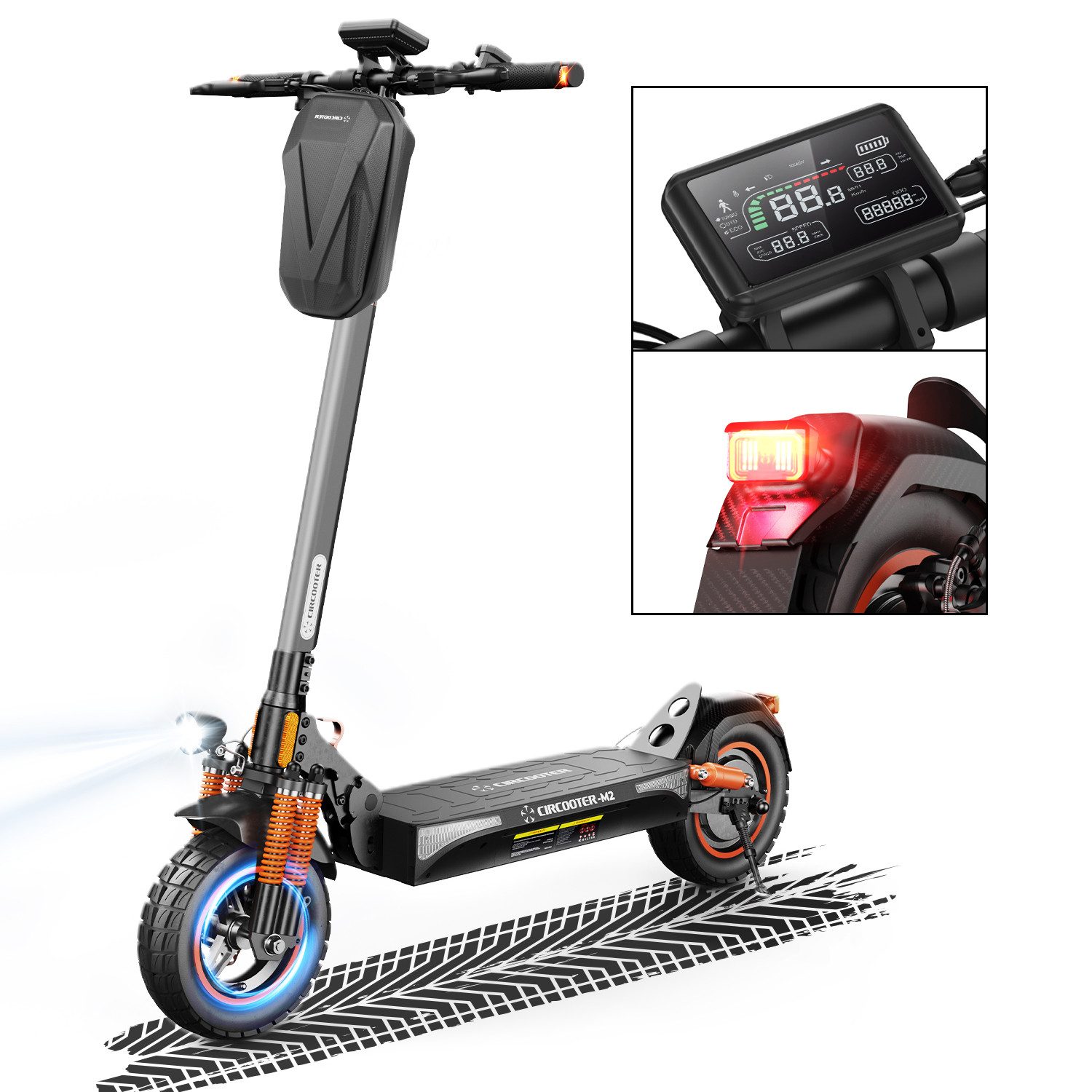 Circooter E-Scooter Offroad Elektroroller mit Straßenzulassung(ABE),10