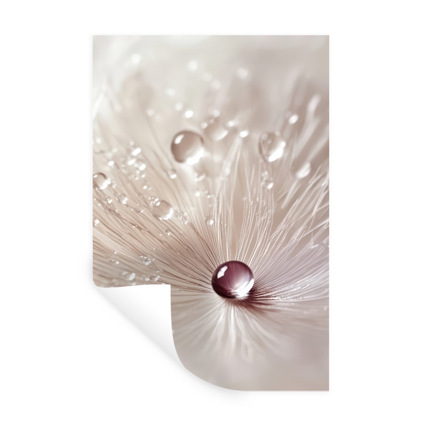 MuchoWow Wandsticker Blume - Abstrakt -