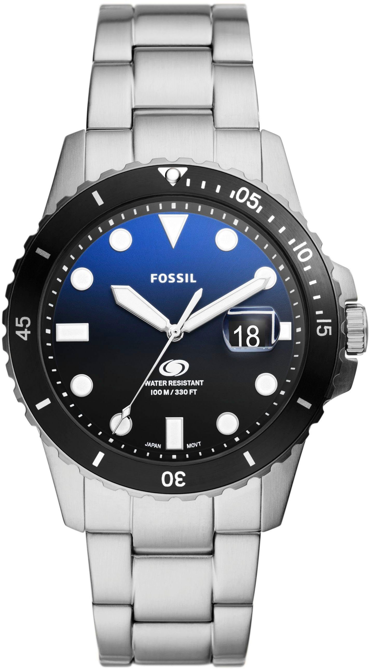 Fossil Quarzuhr FOSSIL BLUE FS6038, Armbanduhr,