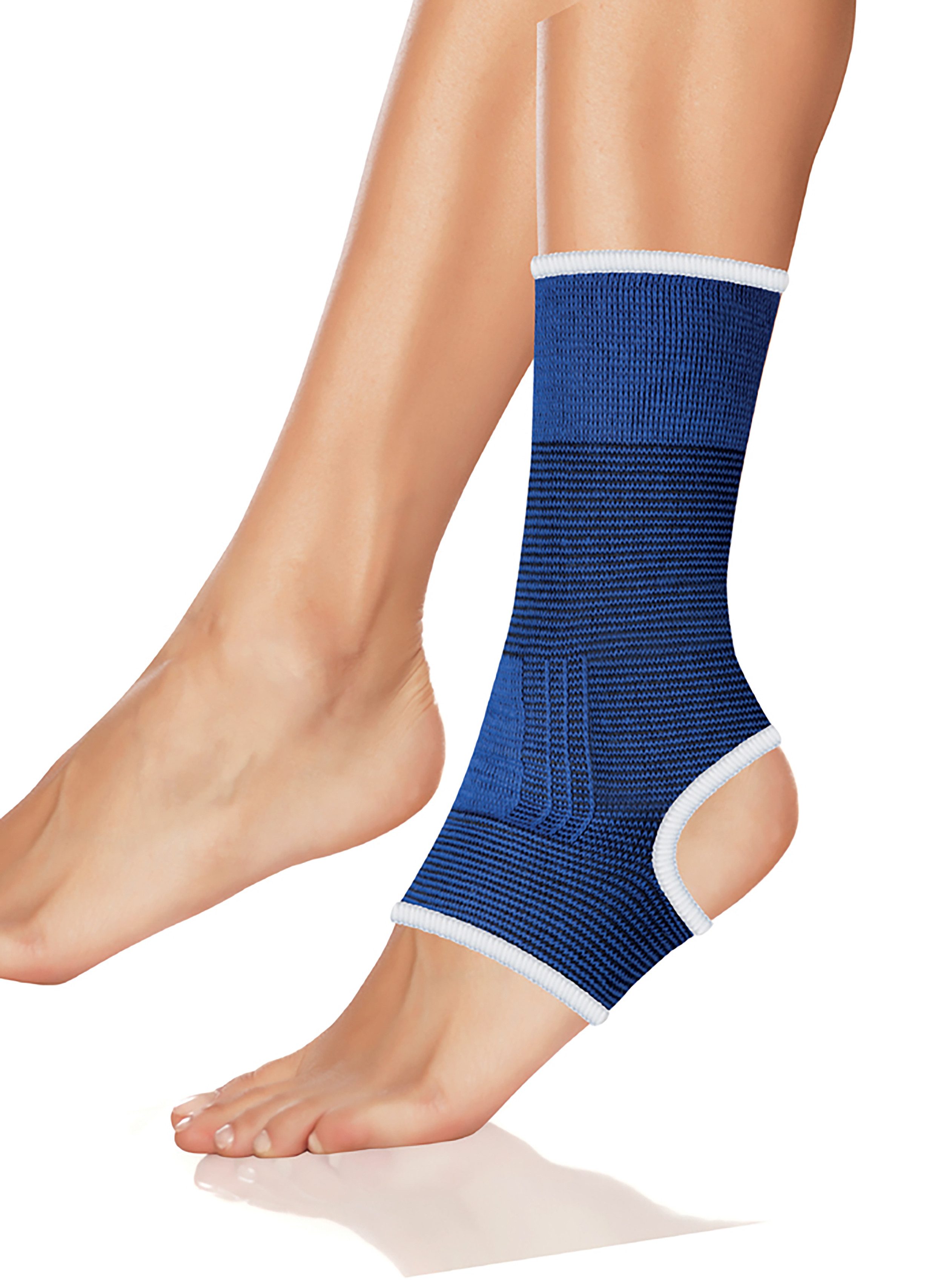 LifeMed Kniebandage FUßBANDAGE elastisch Sprunggelenkbandage Knöchelstütze