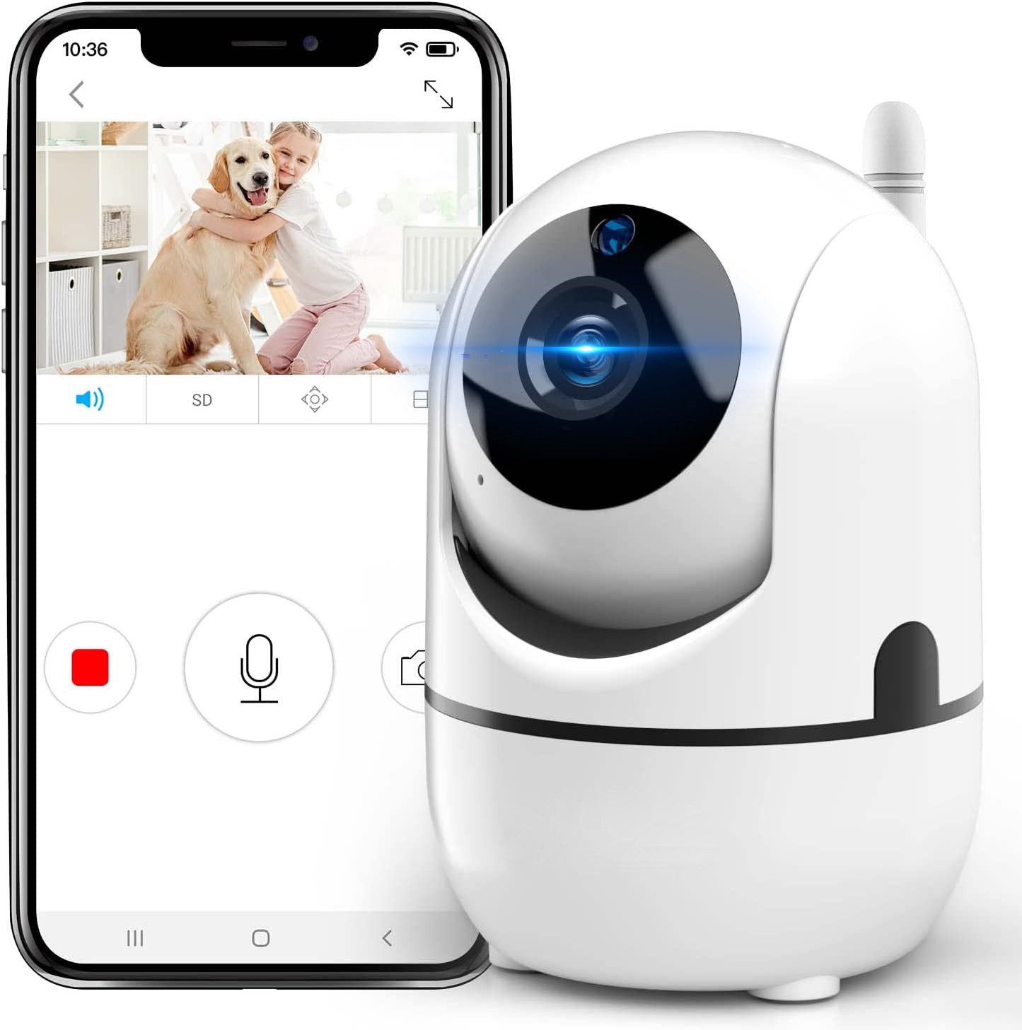 ZEUOPQ Babyphone Baby Monitor mit Kamera