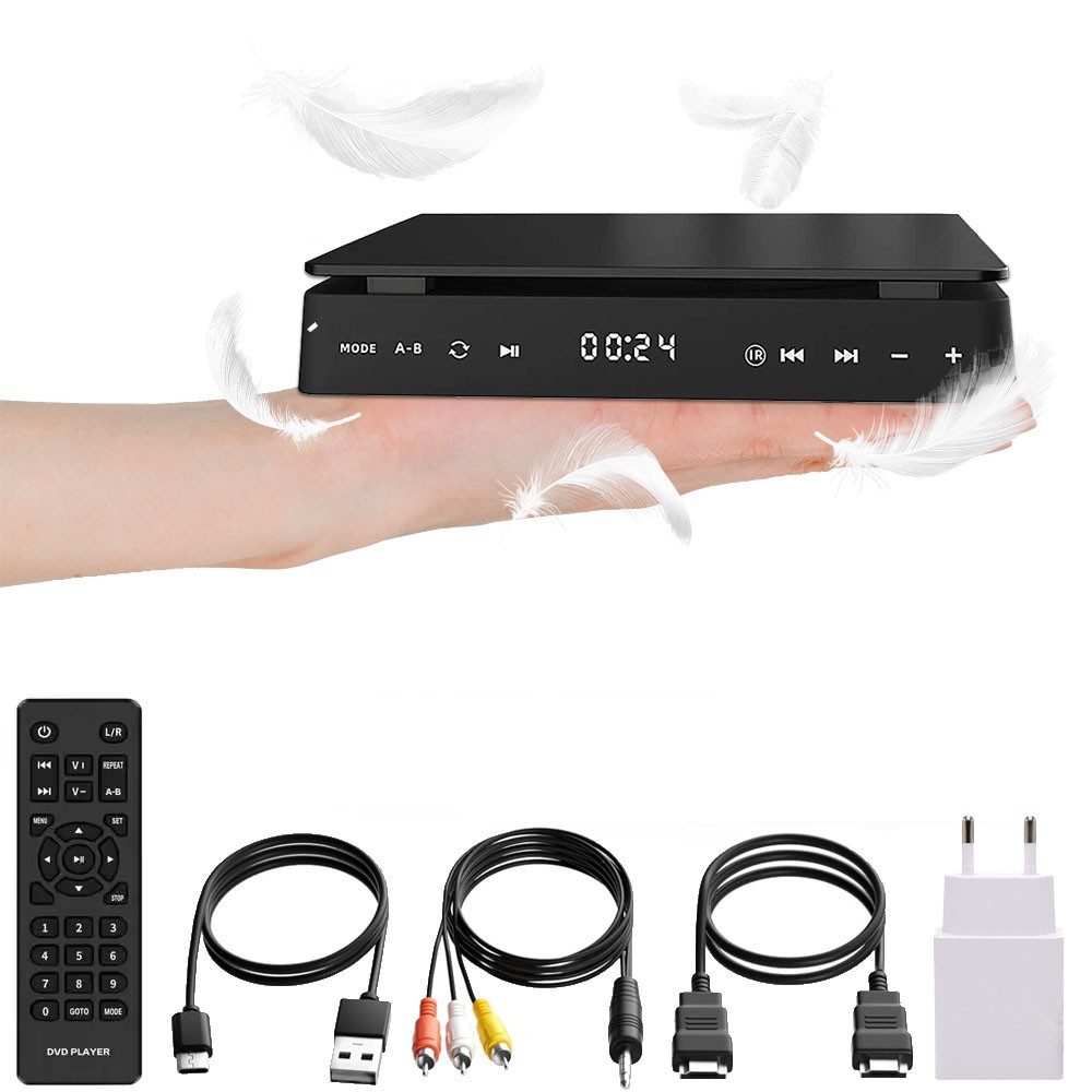 QUBEBU Mini DVD Player Tragbar, DVD