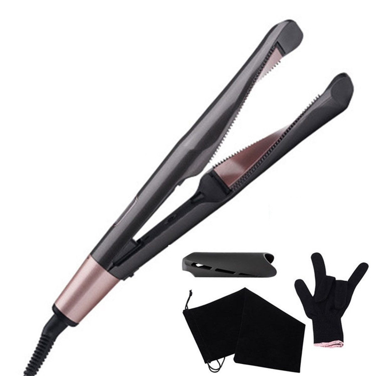 RWEUOQ Haarstyler 2-in-1 Haarglätter und Lockenstab