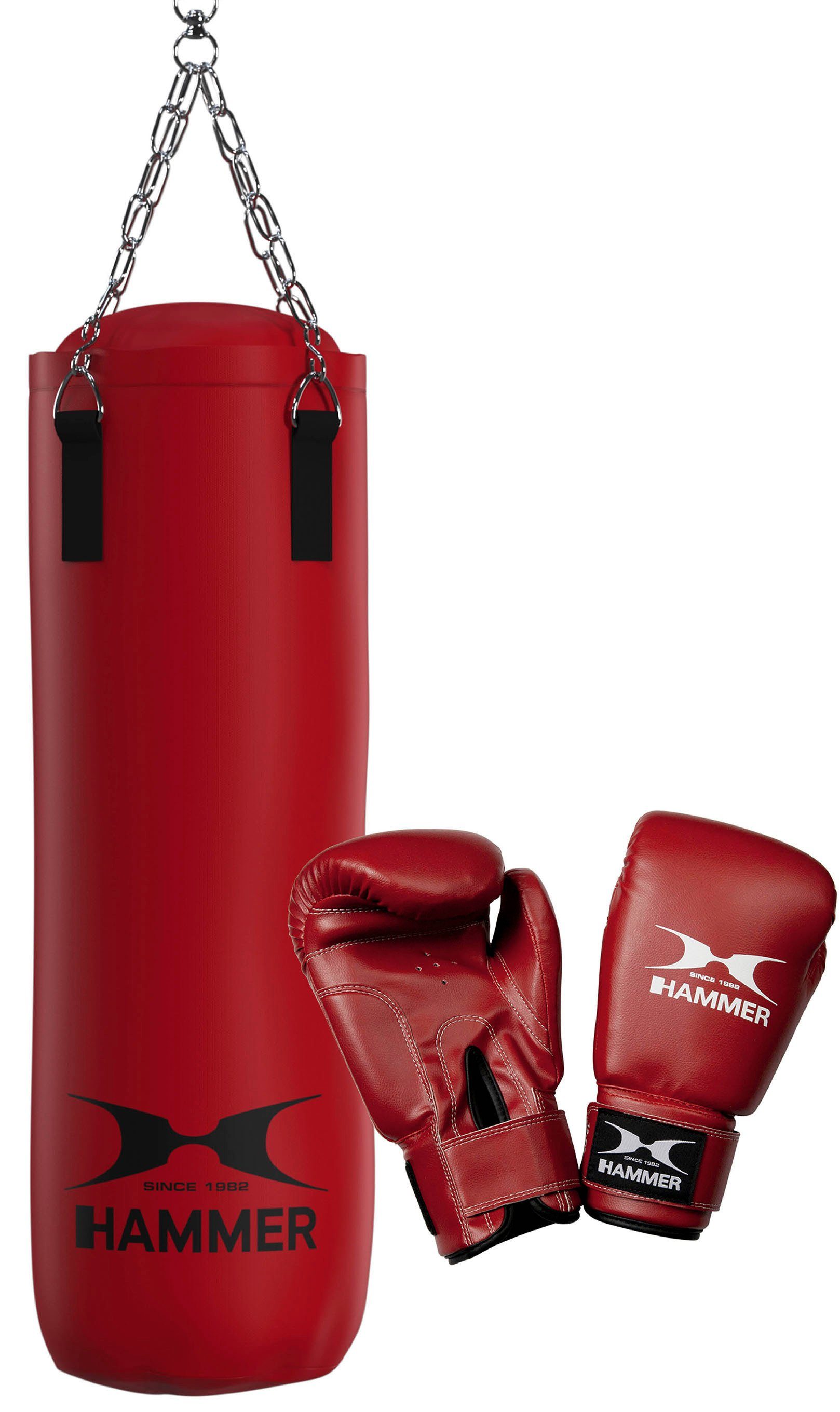 Hammer Boxsack Fit (Set, mit Boxhandschuhen,