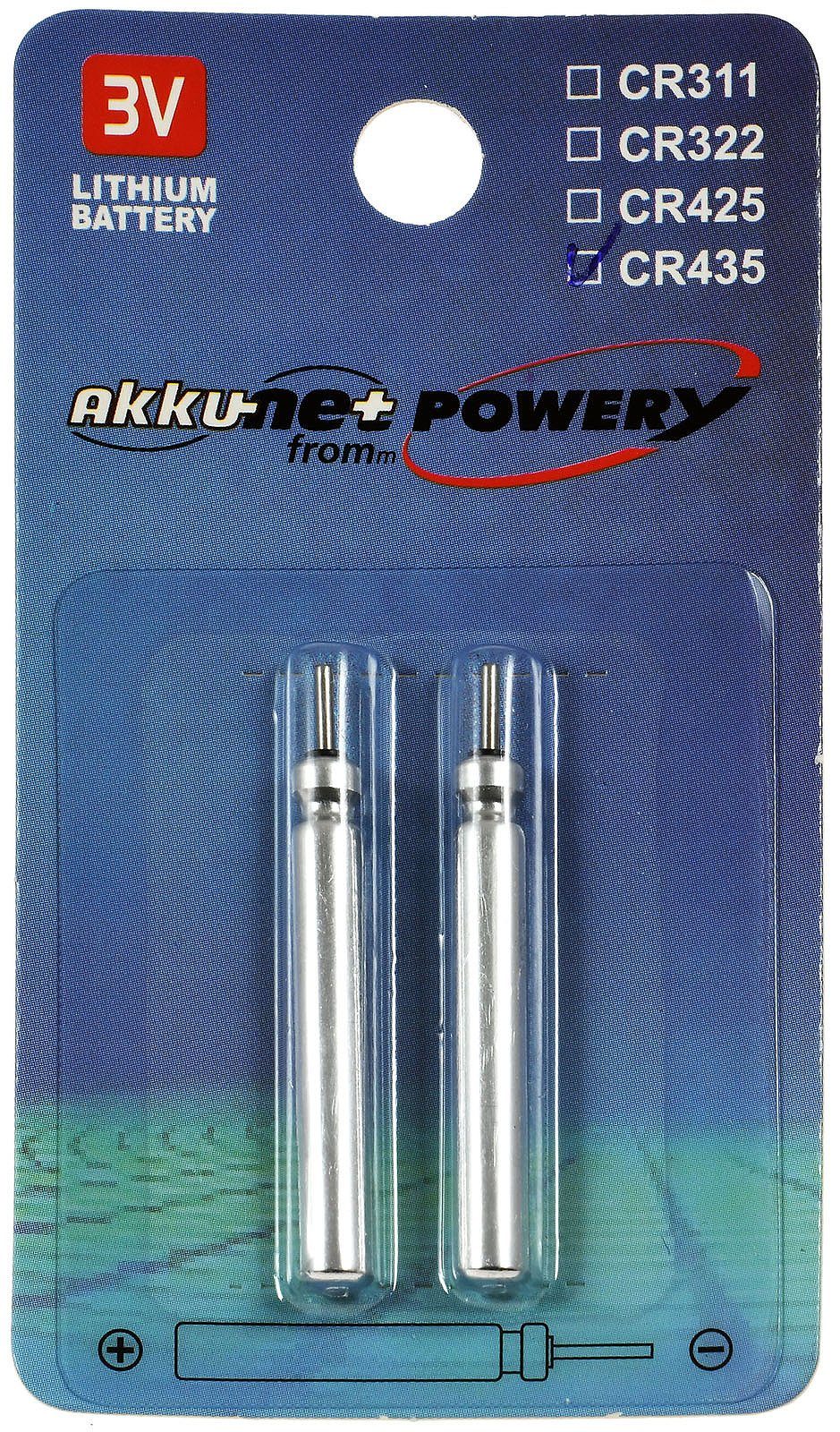 Powery Stabbatterie CR435 2er Blister Batterie,