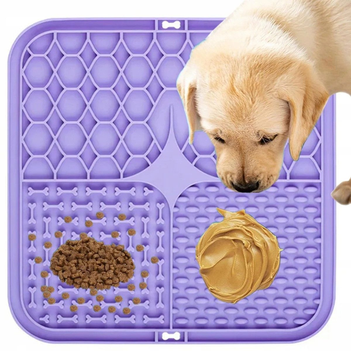 LA CUTE Anti-Schlabber-Napf Anti-Stress-Leckmatte für Hunde
