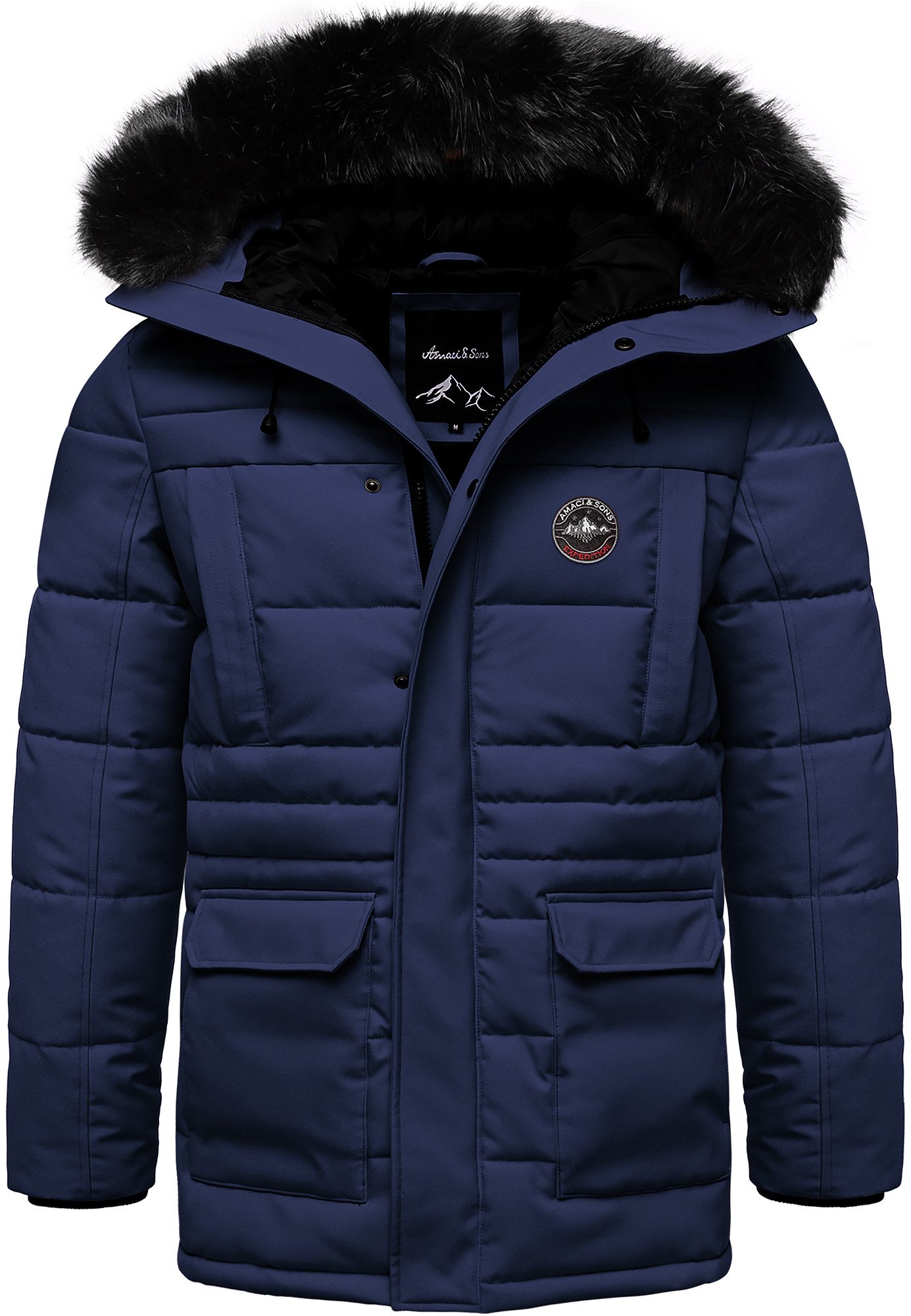 Amaci&Sons Winterjacke TULSA Winterjacke Herren Gefütterte