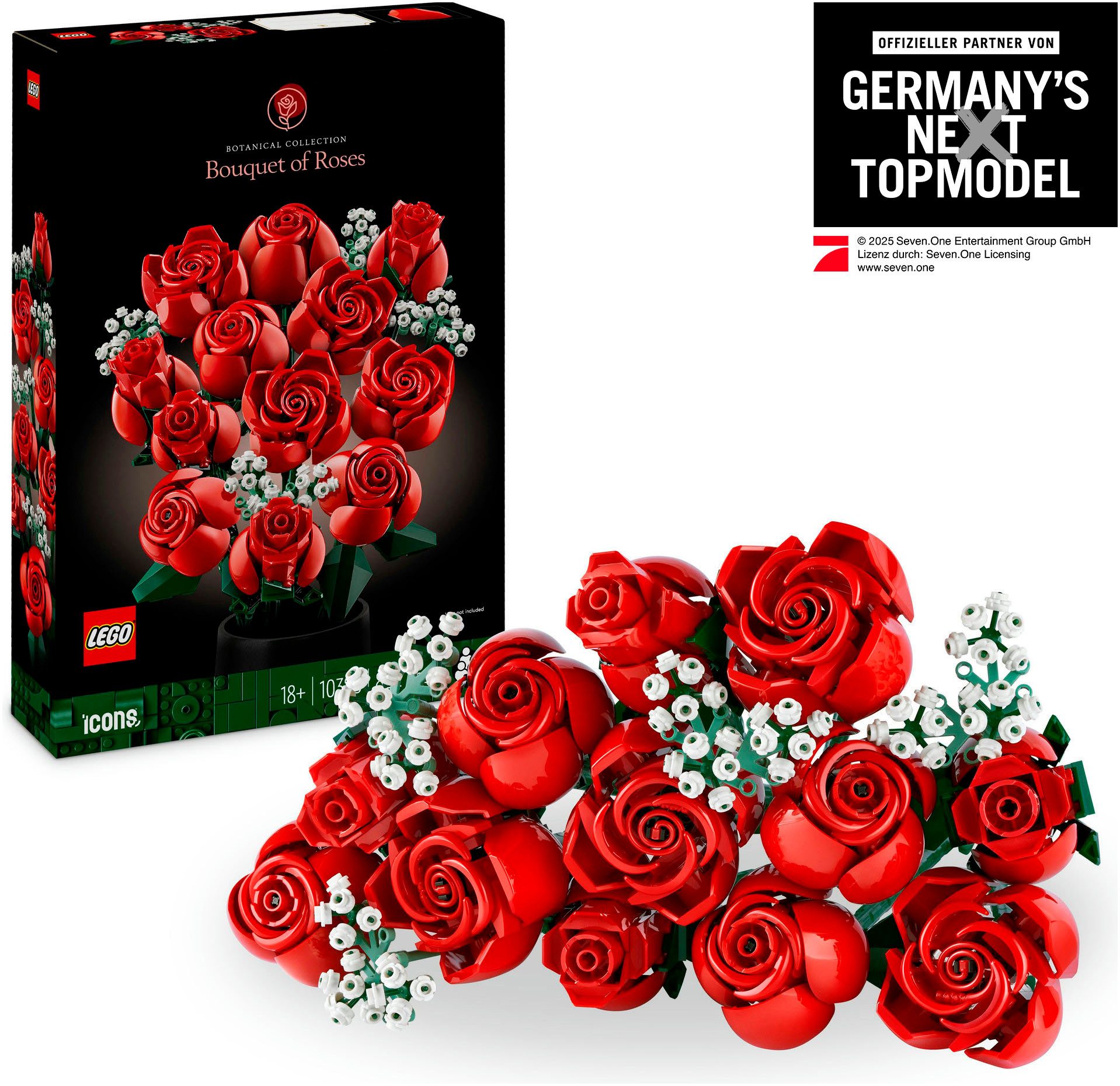LEGO® Rosenstrauß (10328), Lego Botanicals Konstruktionsspielsteine,