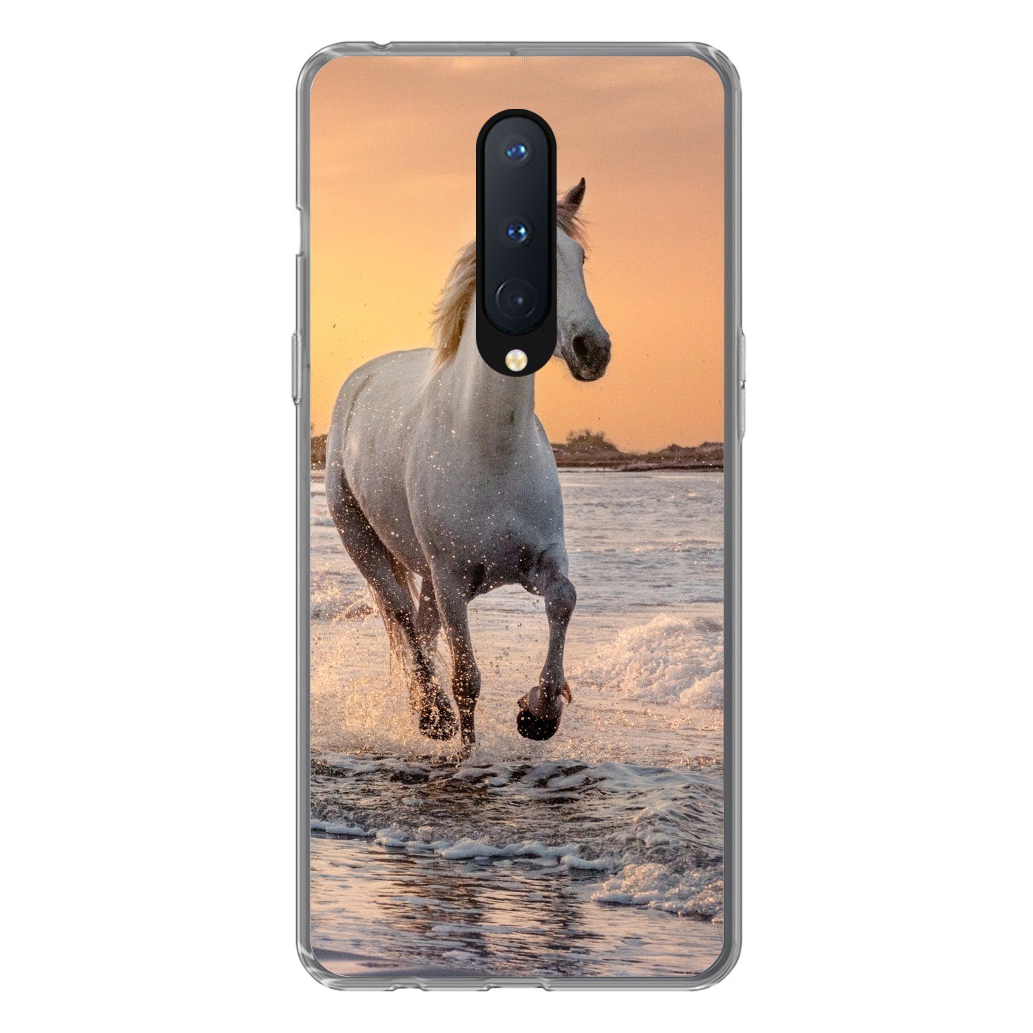 MuchoWow Handyhülle für OnePlus 8 Pferde