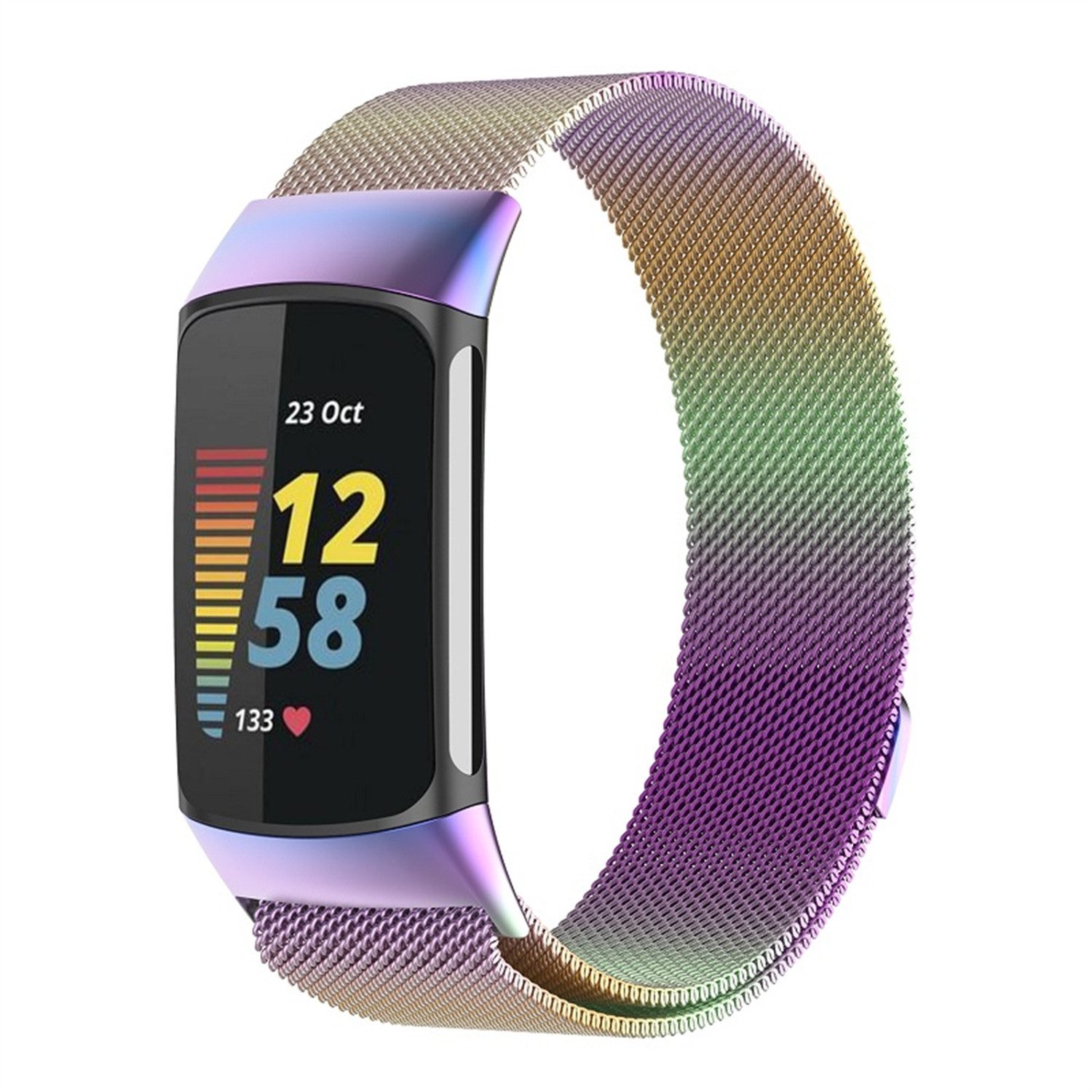 Wigento Smartwatch-Armband Für Fitbit Charge 6