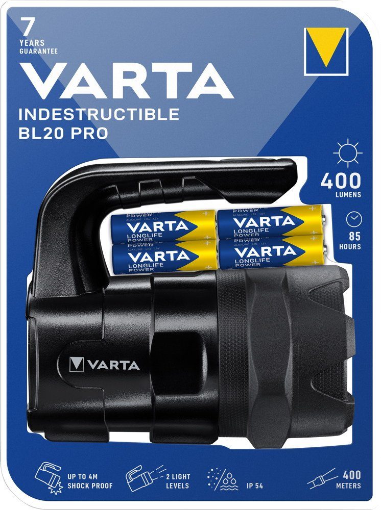 VARTA LED Taschenlampe Taschenlampe LED Indestructible