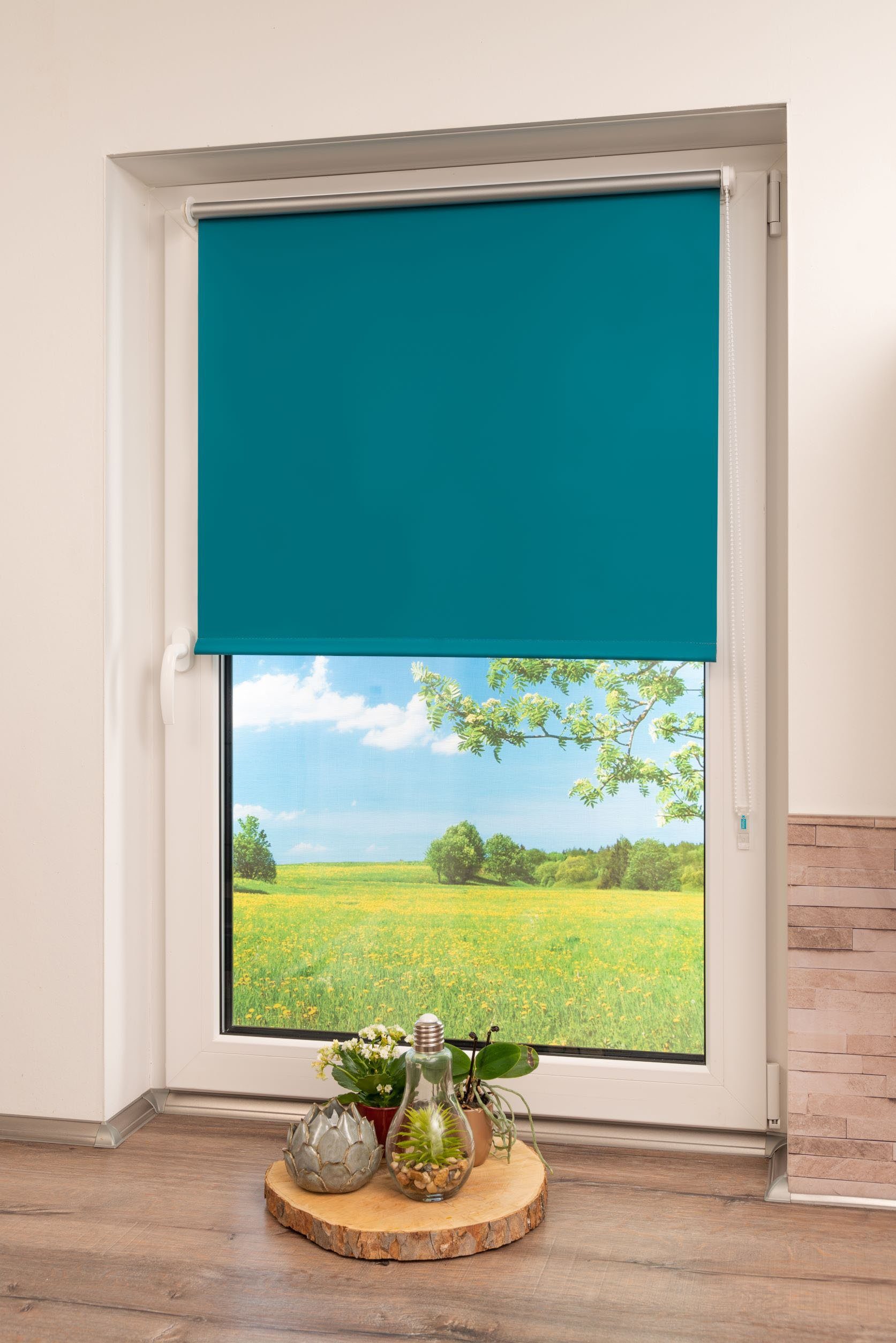 Seitenzugrollo Thermo Klemmfix-Rollo, K-HOME, verdunkelnd, ohne