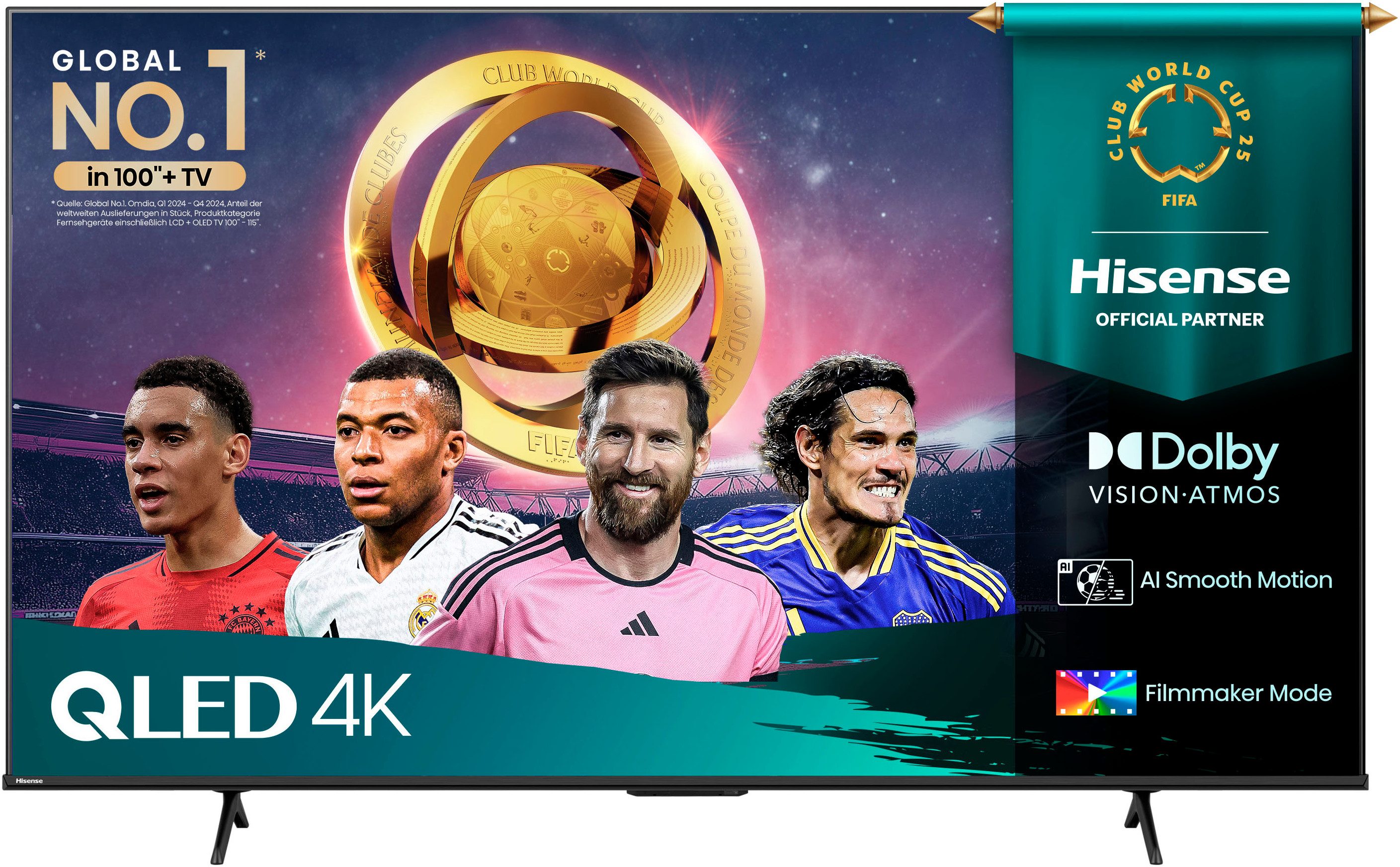 Hisense 75E77Q PRO QLED-Fernseher (189 cm/75